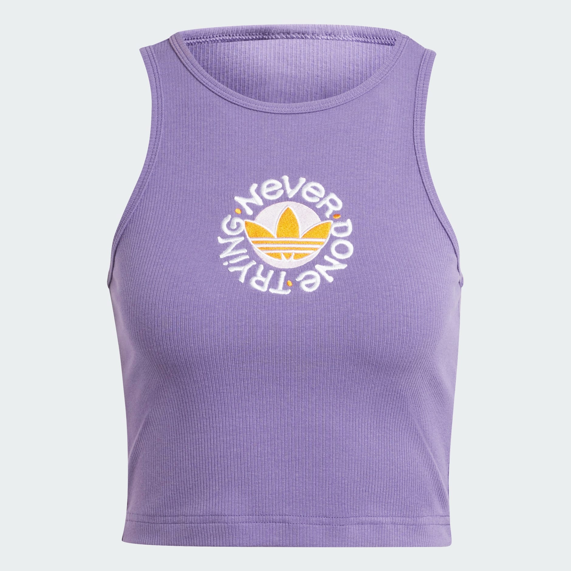 Purple adidas tank on sale top