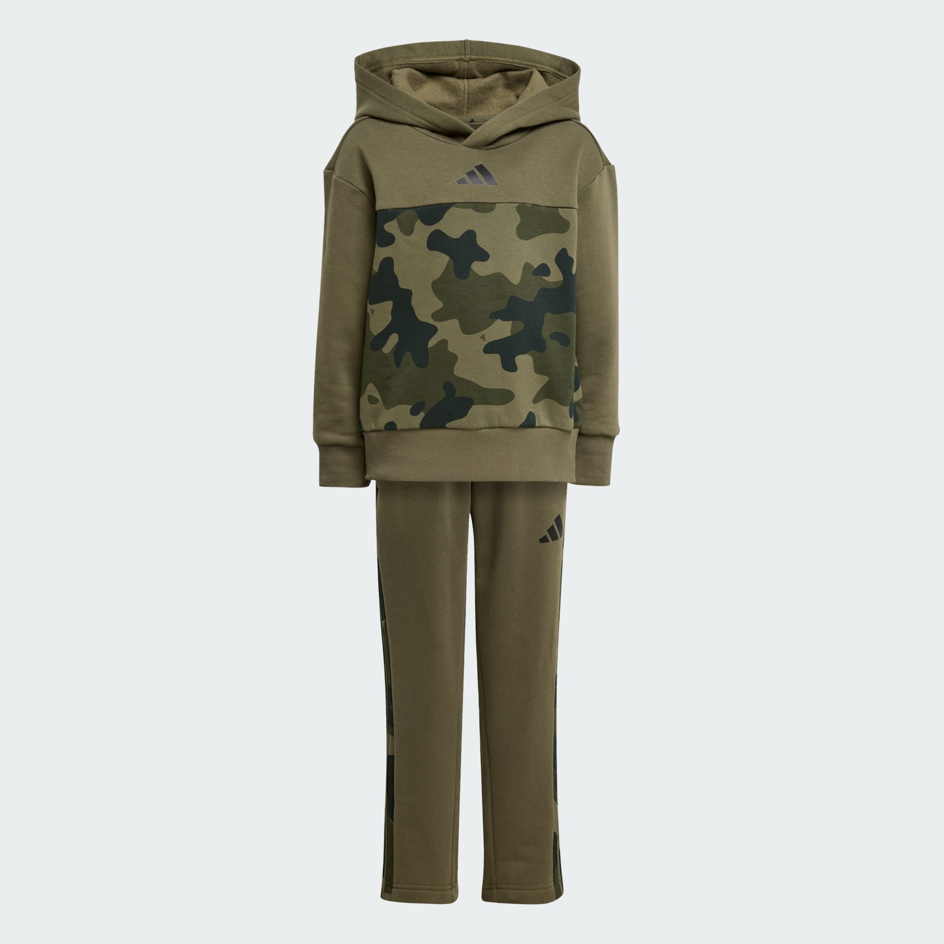 Set jogger din fleece Seasonal Essentials cu imprimeu camo pentru copii