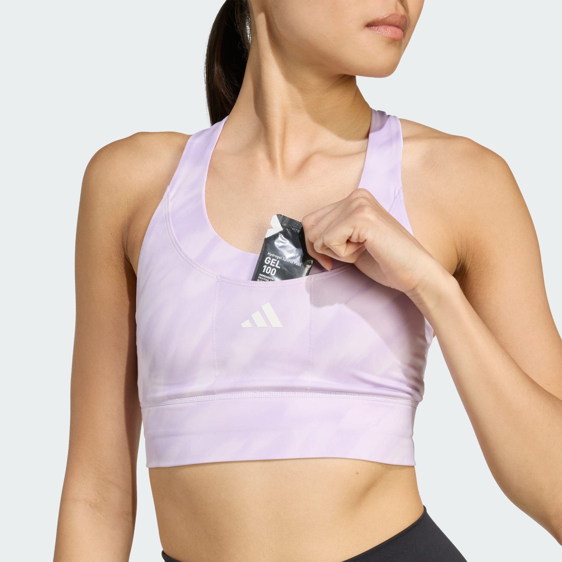 حمّالة صدر Run Pocket Medium-Support بطبعة على كاملها