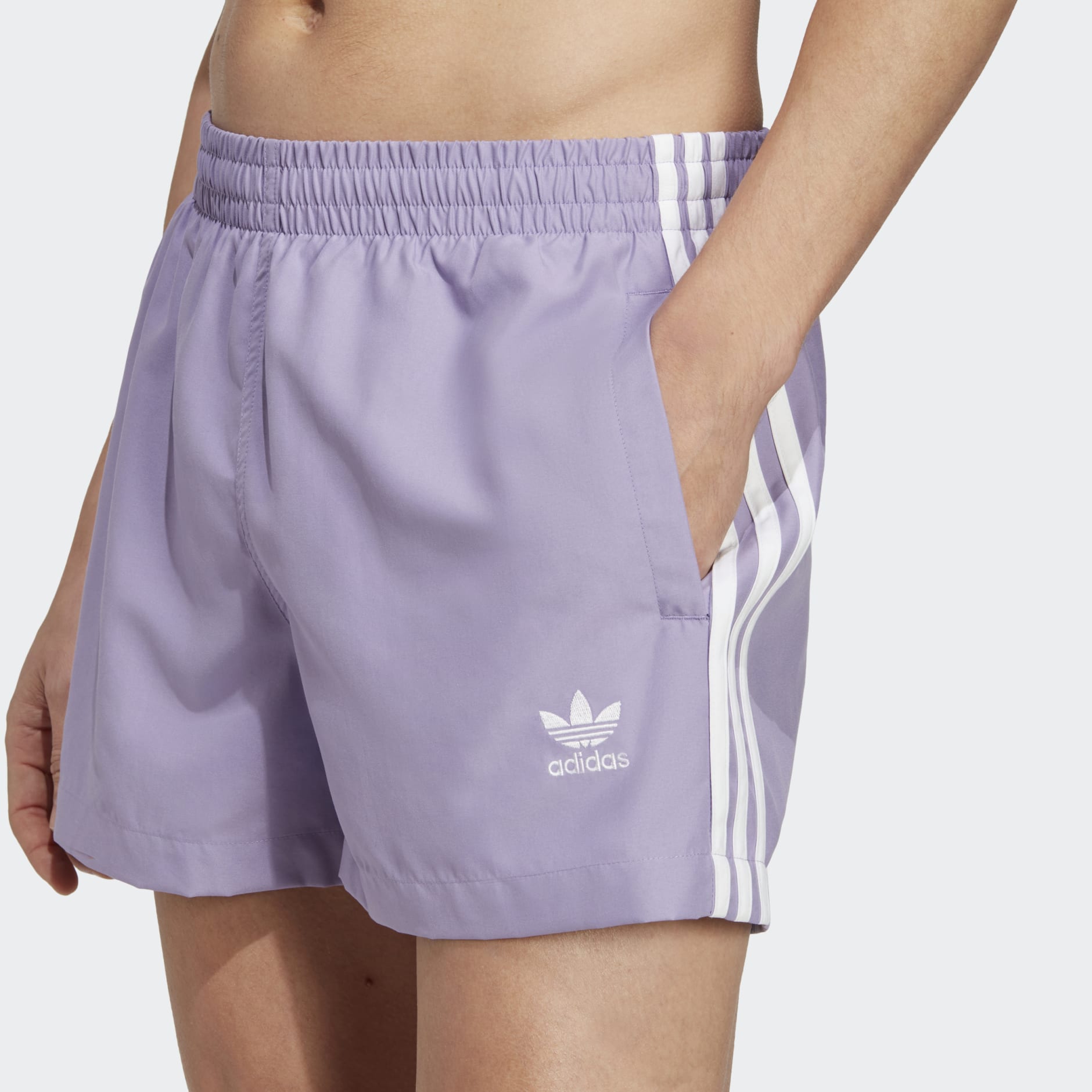 Men's Clothing - Adicolor 3-Stripes Swim Shorts - Purple