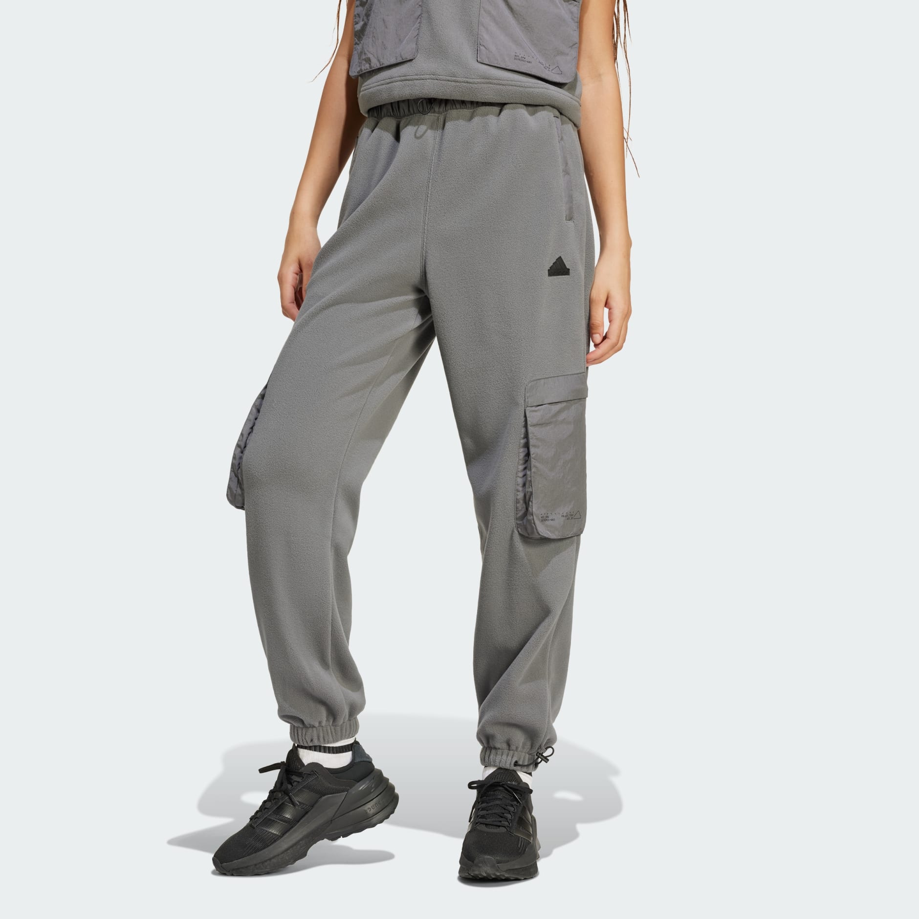 adidas City Escape Polar Fleece Cargo Pants Grey adidas TZ