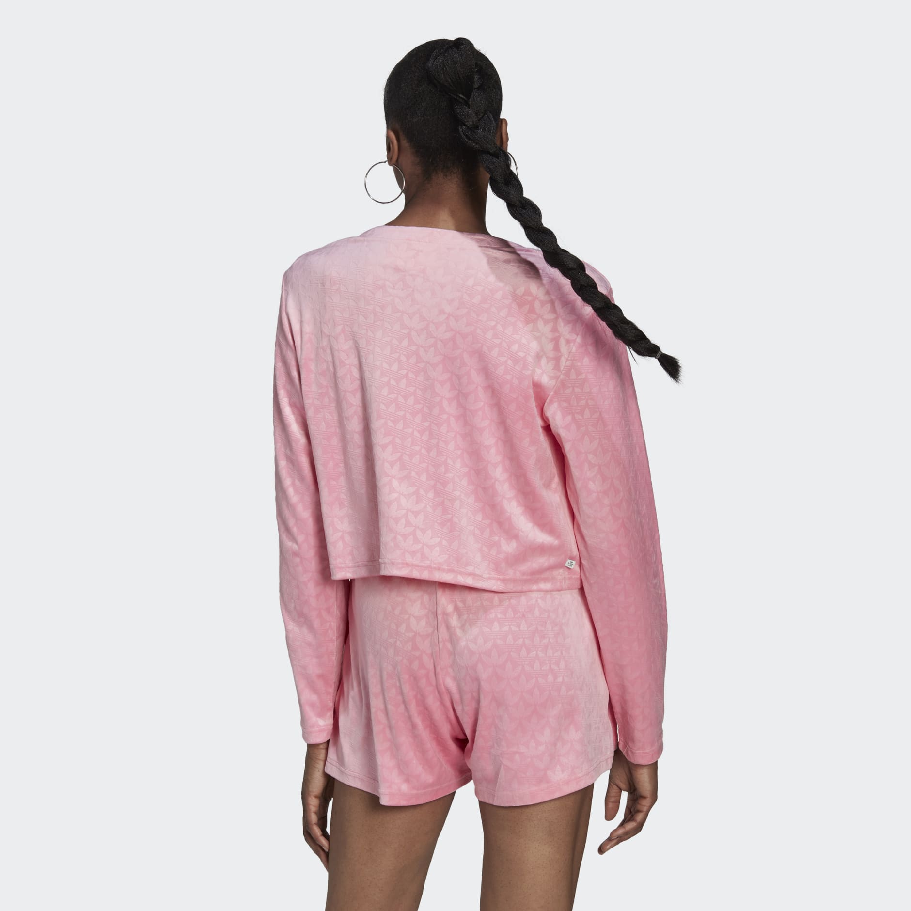 Adidas shrug cheap sweater pink