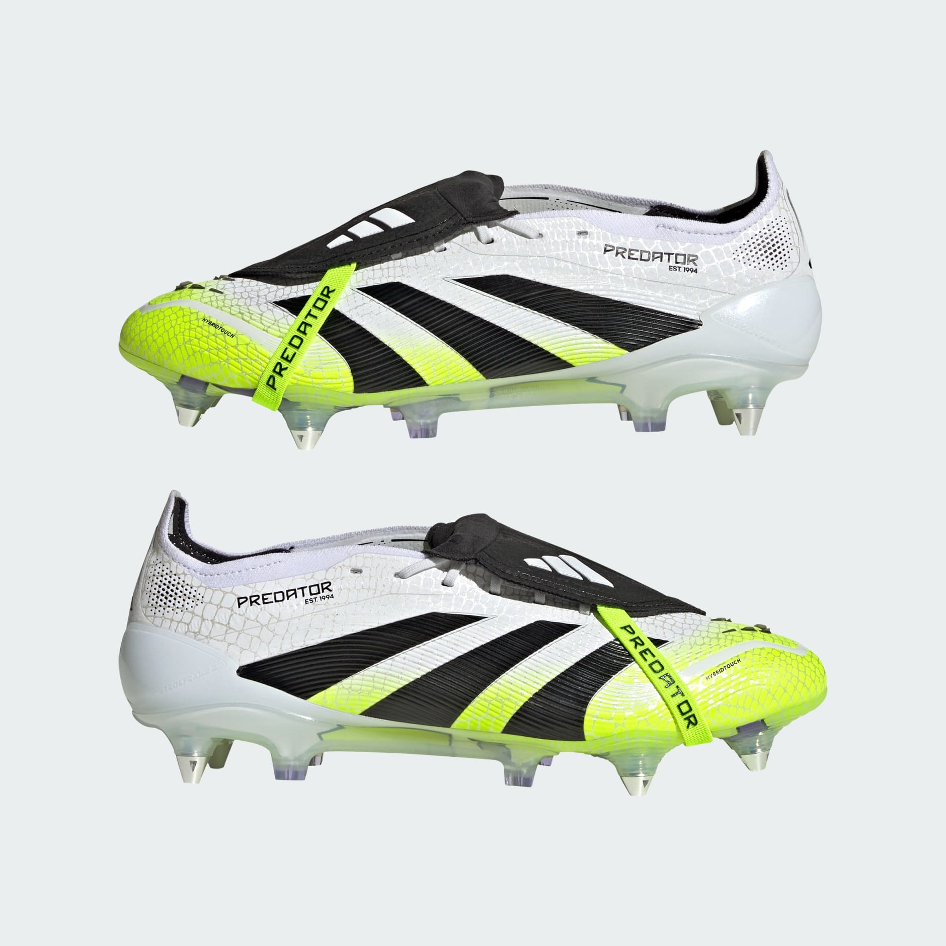 Ghete Predator Elite cu limbă pliabilă, pentru teren moale