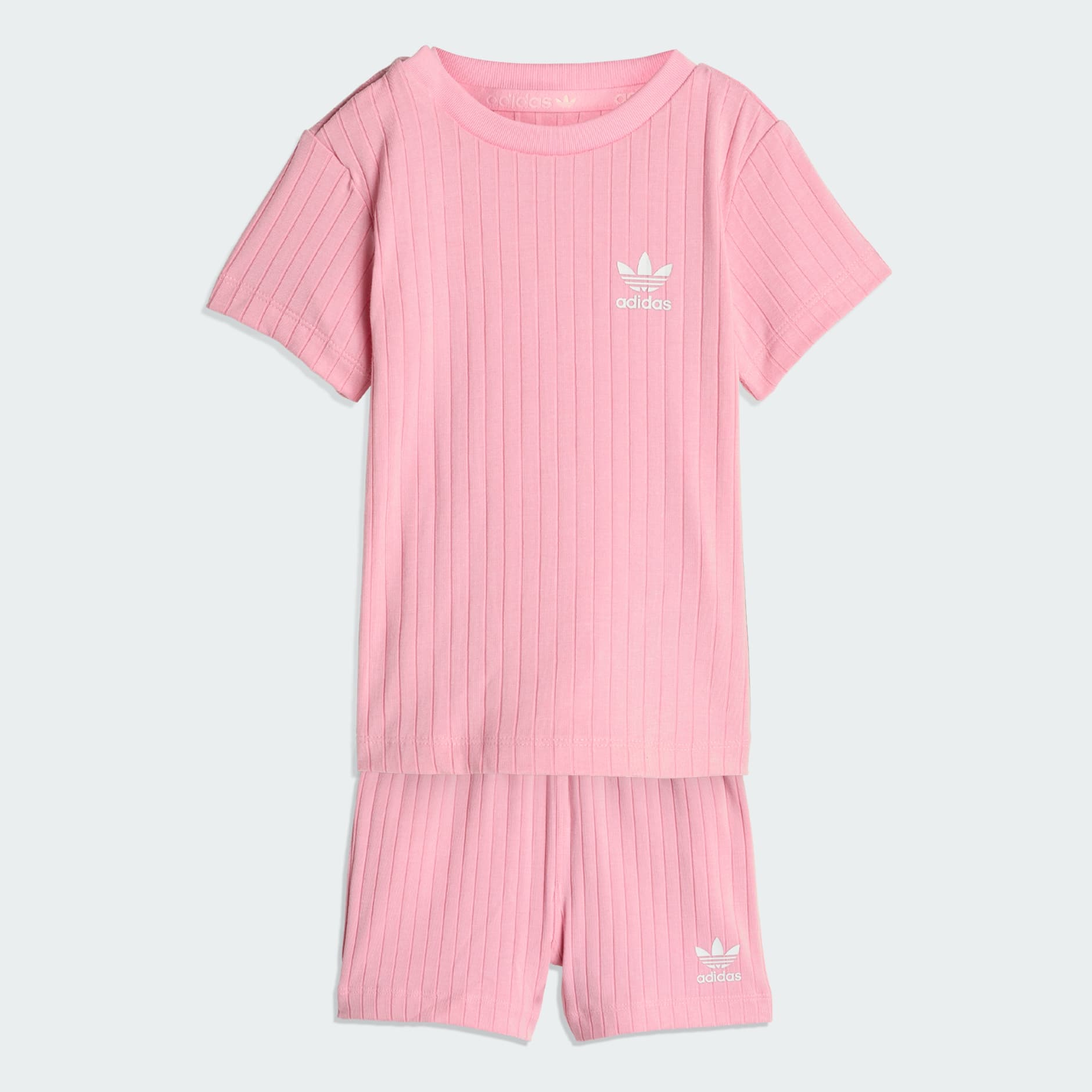 REGULAR WIDE RIB SHORT T-SHIRT SET