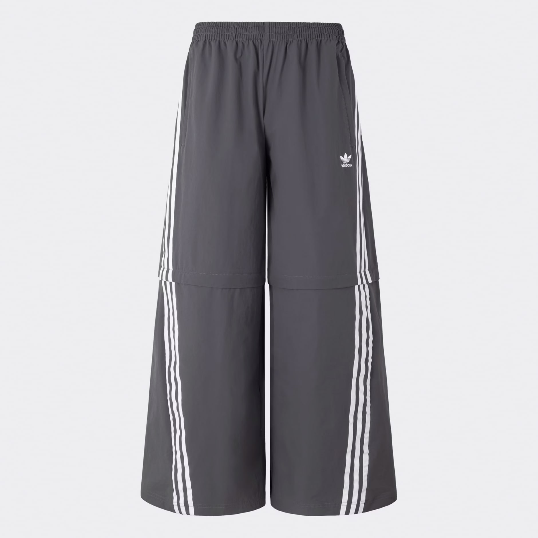 Adilenium Oversized Zip-Off Track Pants (Gender Neutral) - Grey