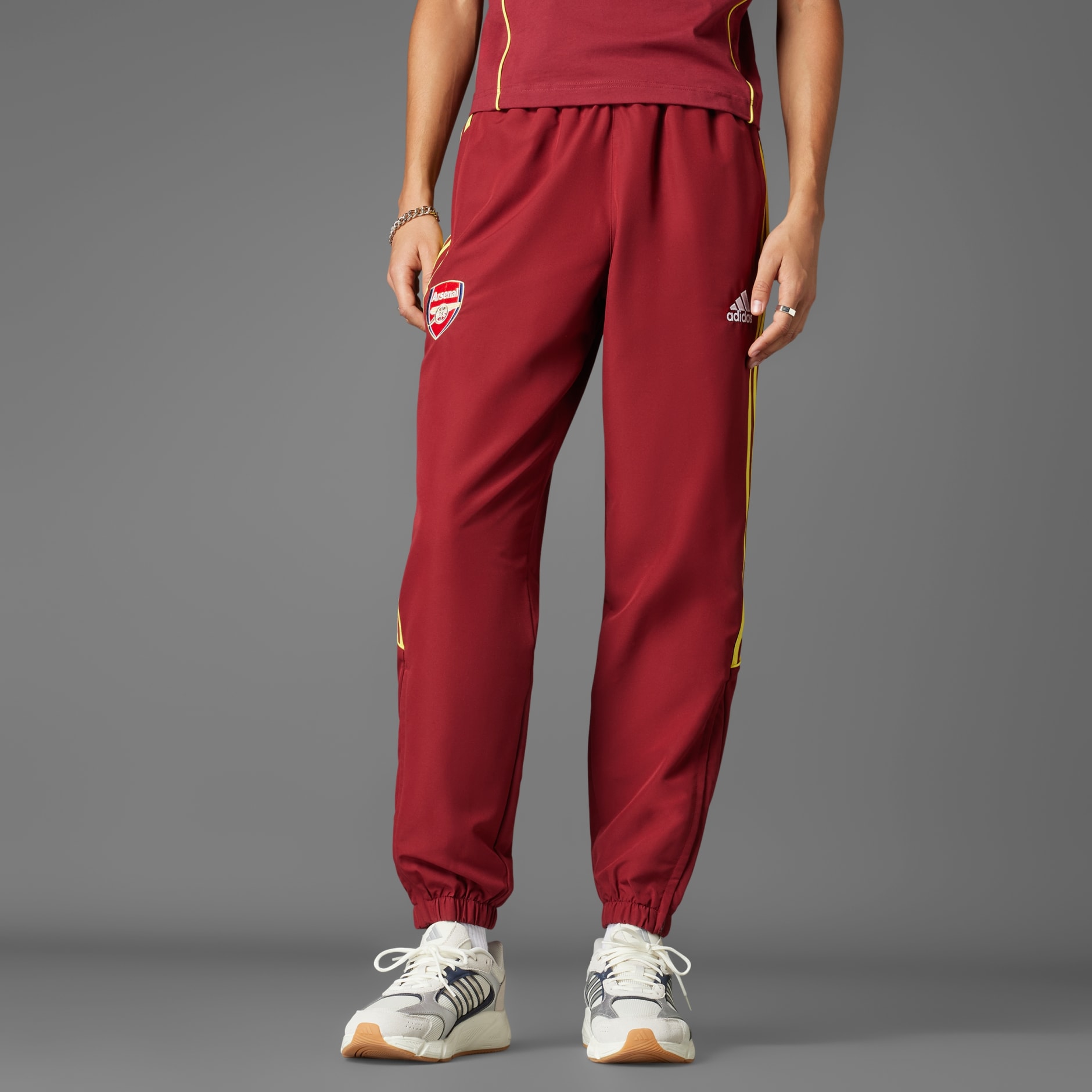 Clothing - Arsenal UBP Track Pants - Burgundy | adidas Kuwait