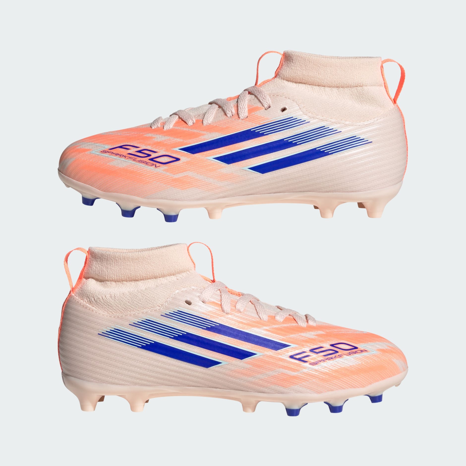 Ghete F50 Sparkfusion League pentru teren dur/gazon artificial, copii