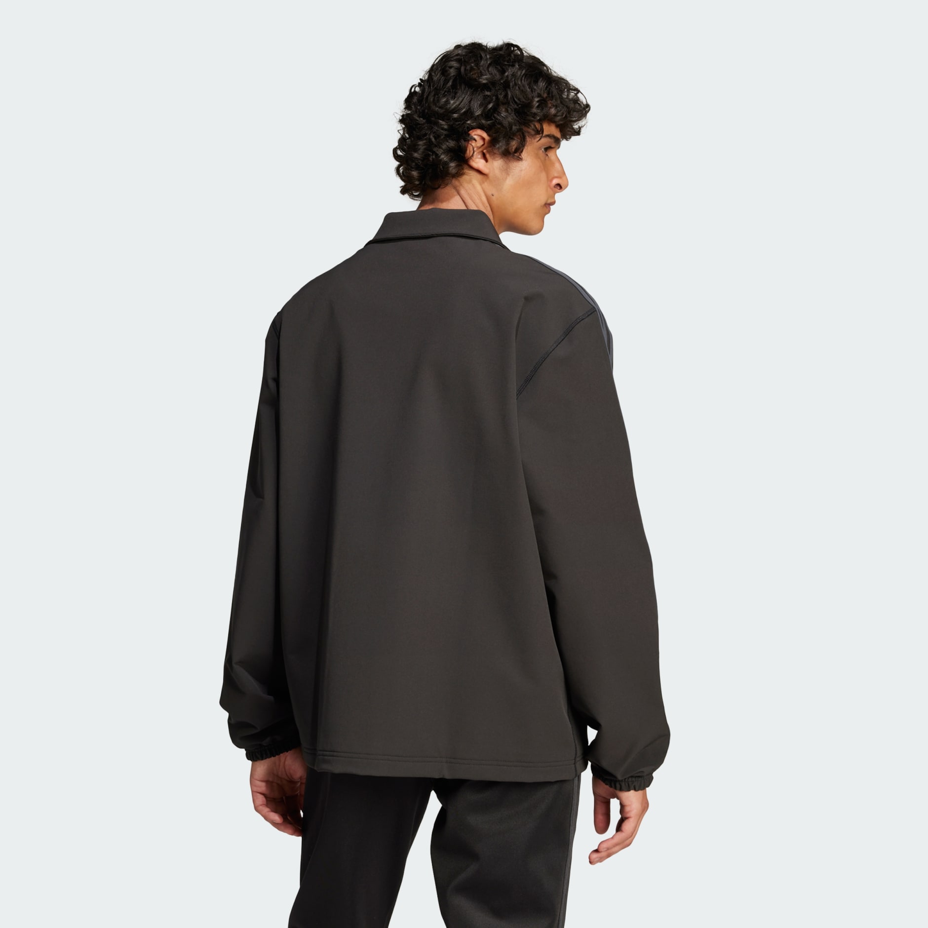 Clothing - Fashion Bonded Coach Jacket - Black | adidas Oman