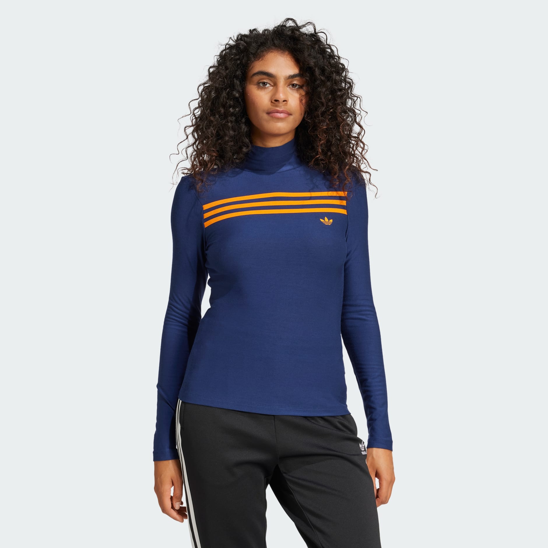 Adidas originals 3 stripe tee long sleeve online