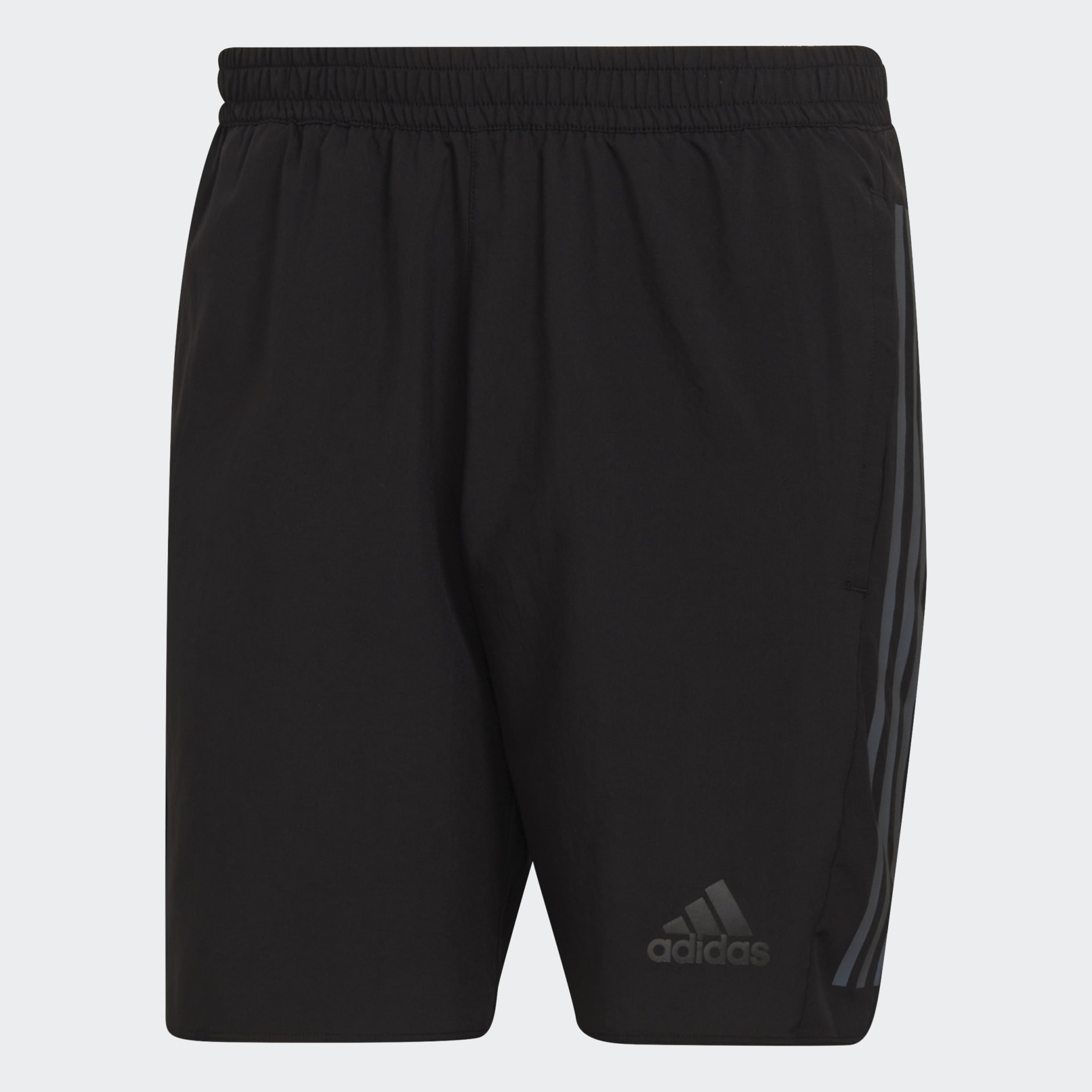 Run Icon Full Reflective 3-Stripes Shorts
