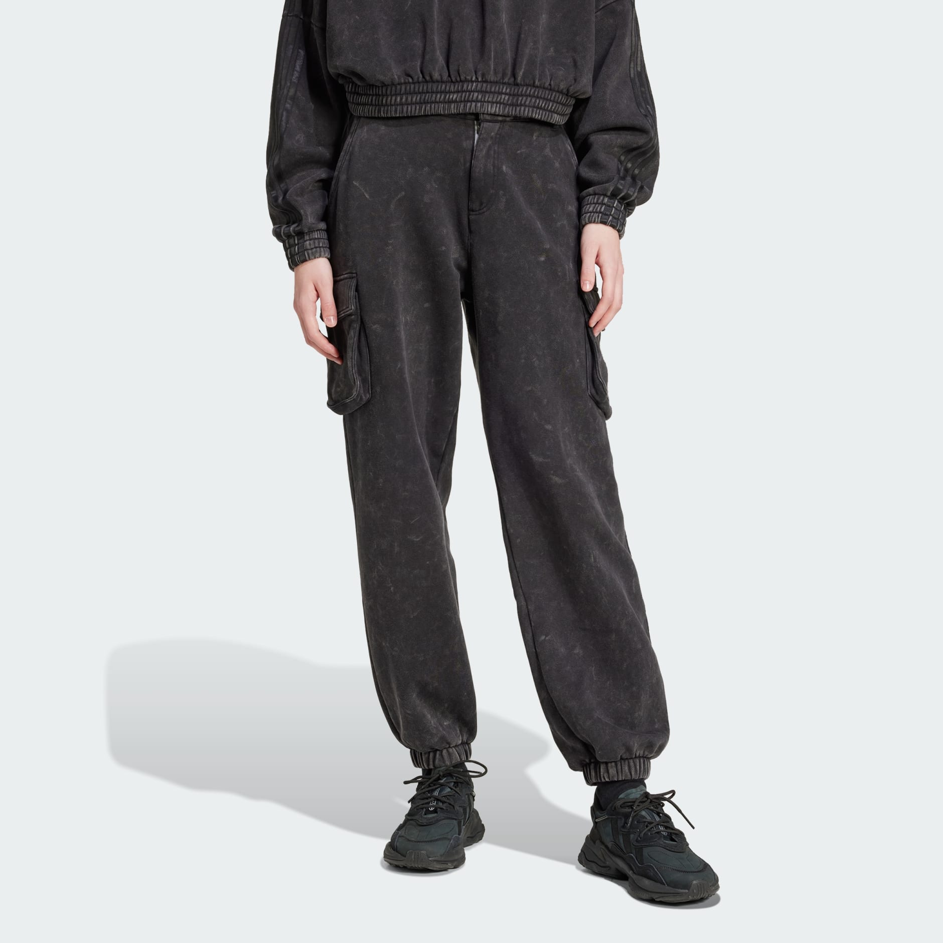 【ADIDAS】Washed Cargo Pants - Black / IW5563 CLOTHING - Washed Cargo Pants - Black | adidas Oman