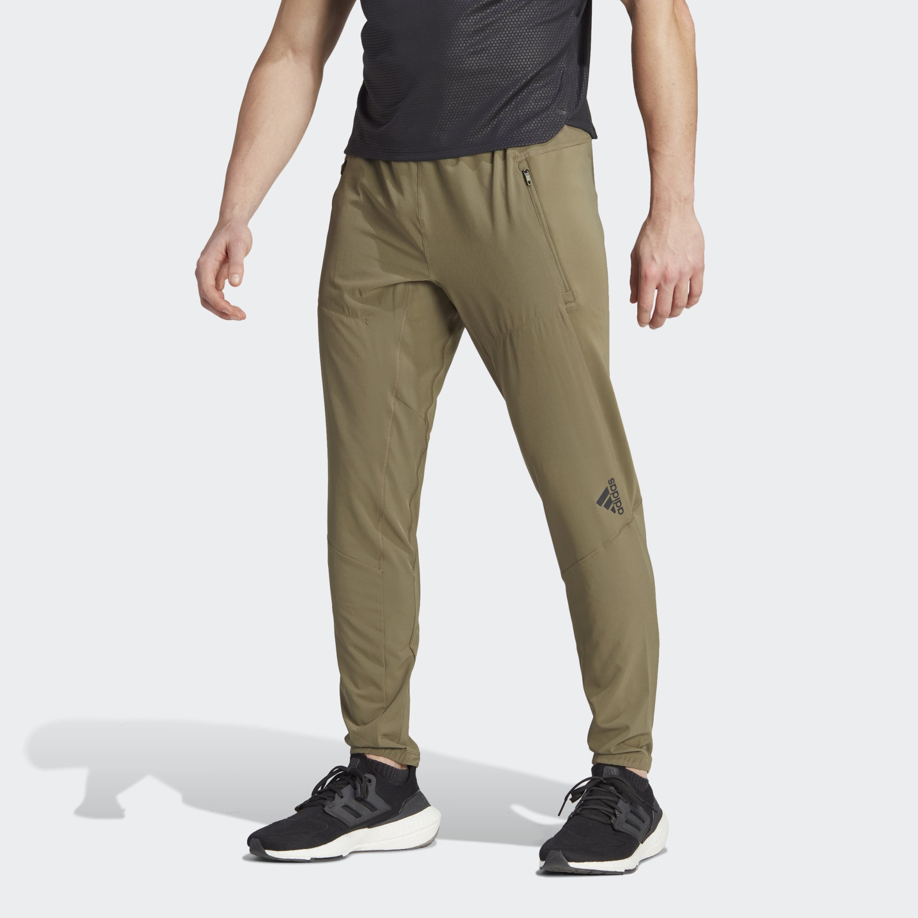 Adidas khaki coaching pants online