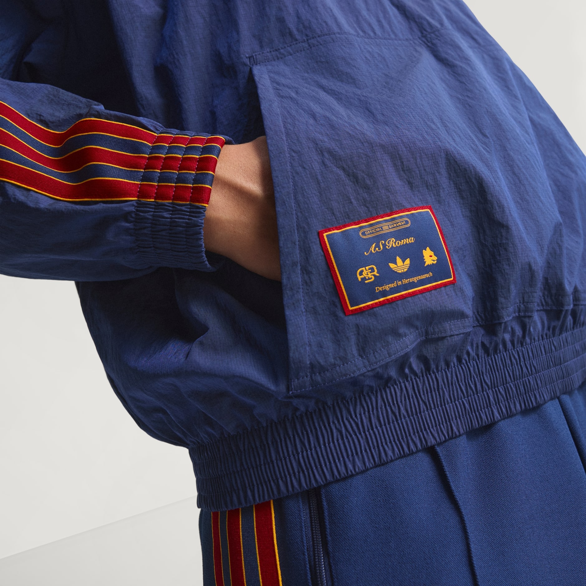 Jachetă AS Roma Terrace Icons cu fermoar 1/2