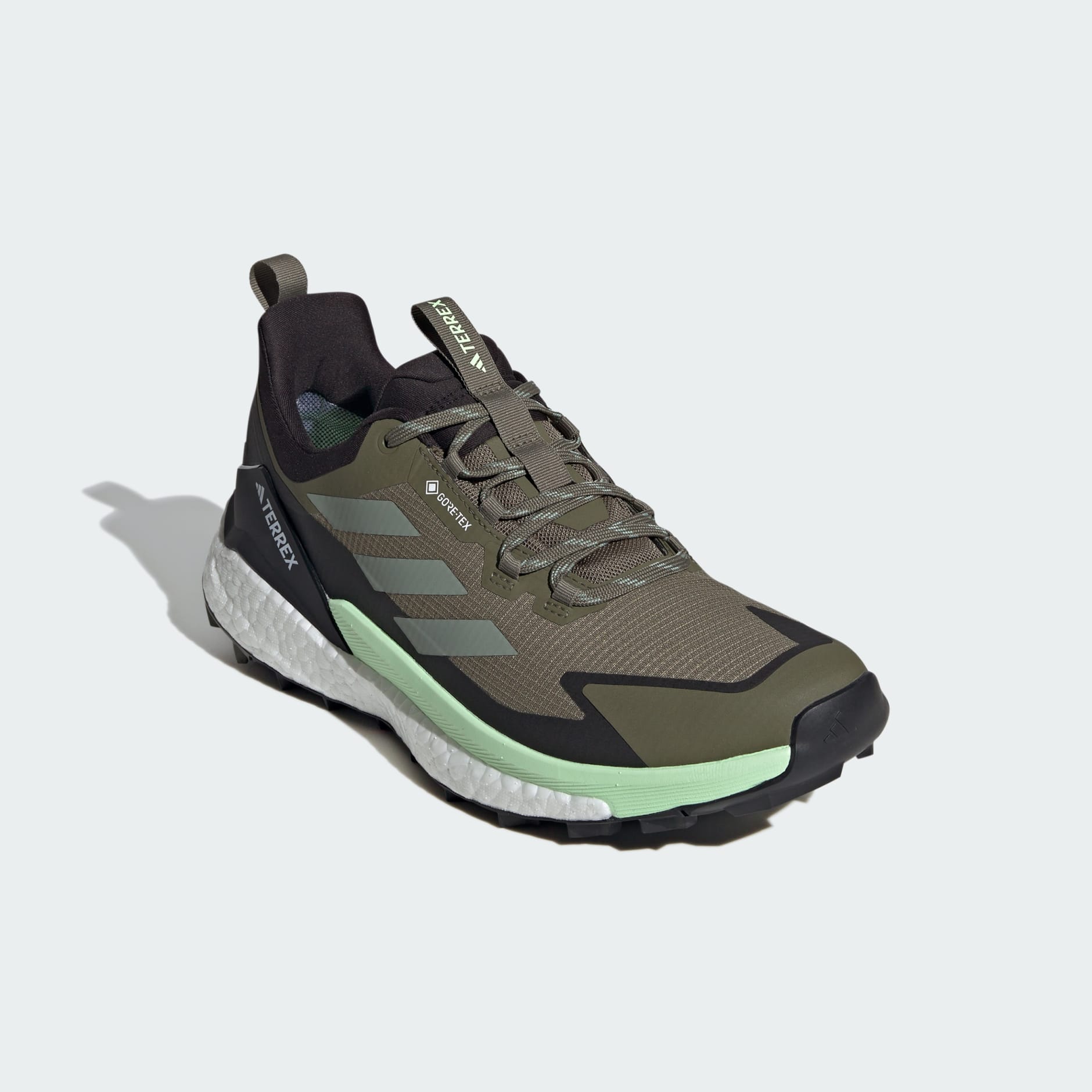 Men's Shoes - FREE HIKER 2.0 LOW GORE-TEX - Green | adidas Egypt