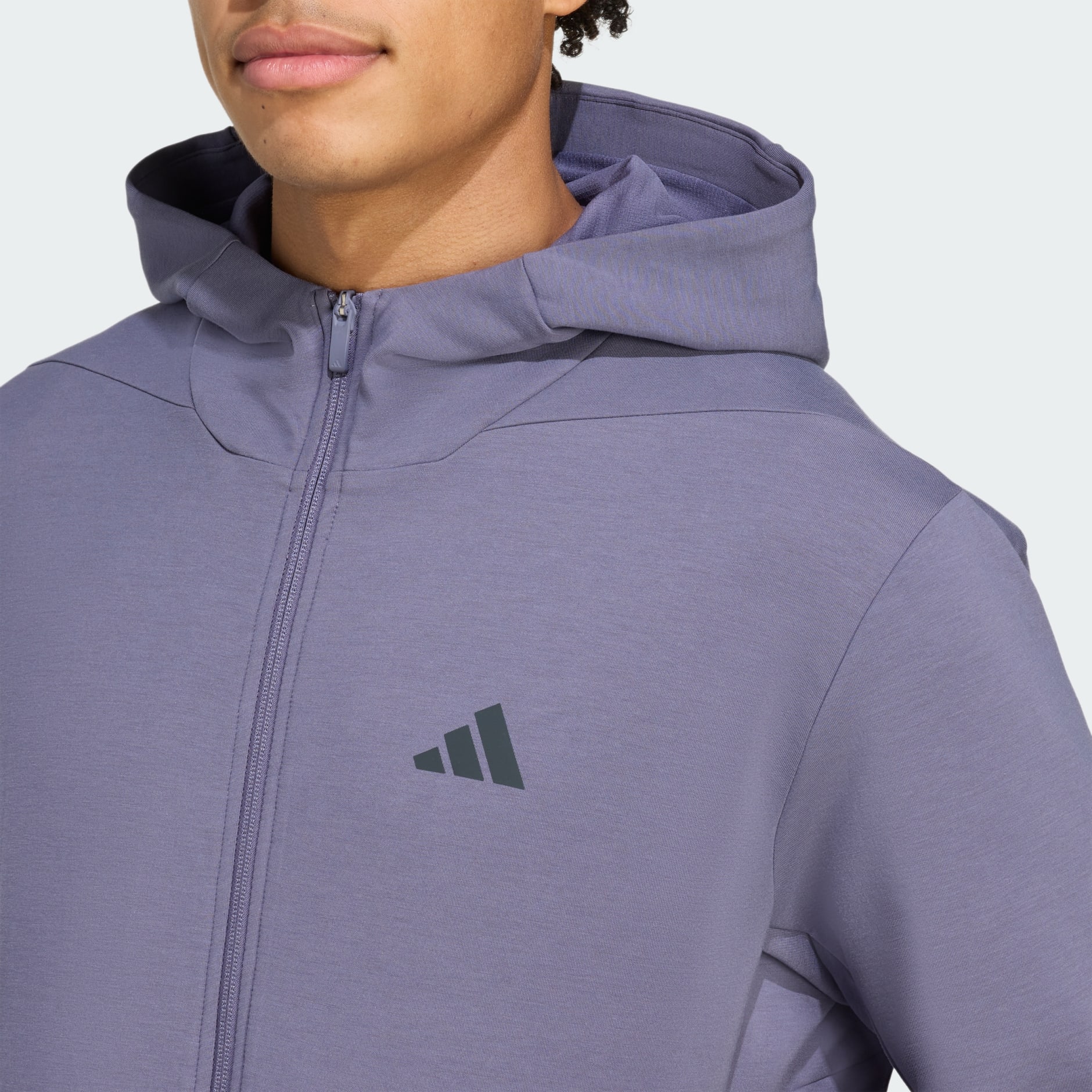 adidas パープル ジップアップジャケット Clothing - Designed for Training Full-Zip Track Jacket - Purple