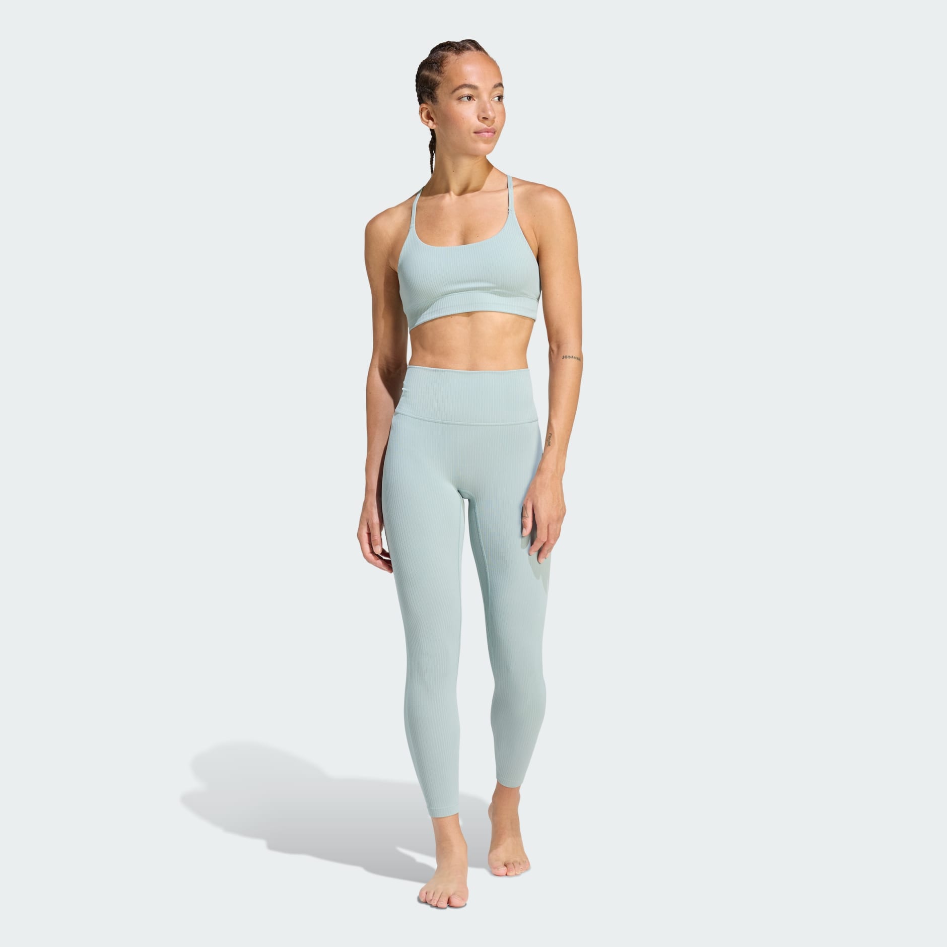Sutien Sport adidas All Me Light Support Rib, Croială Lungă