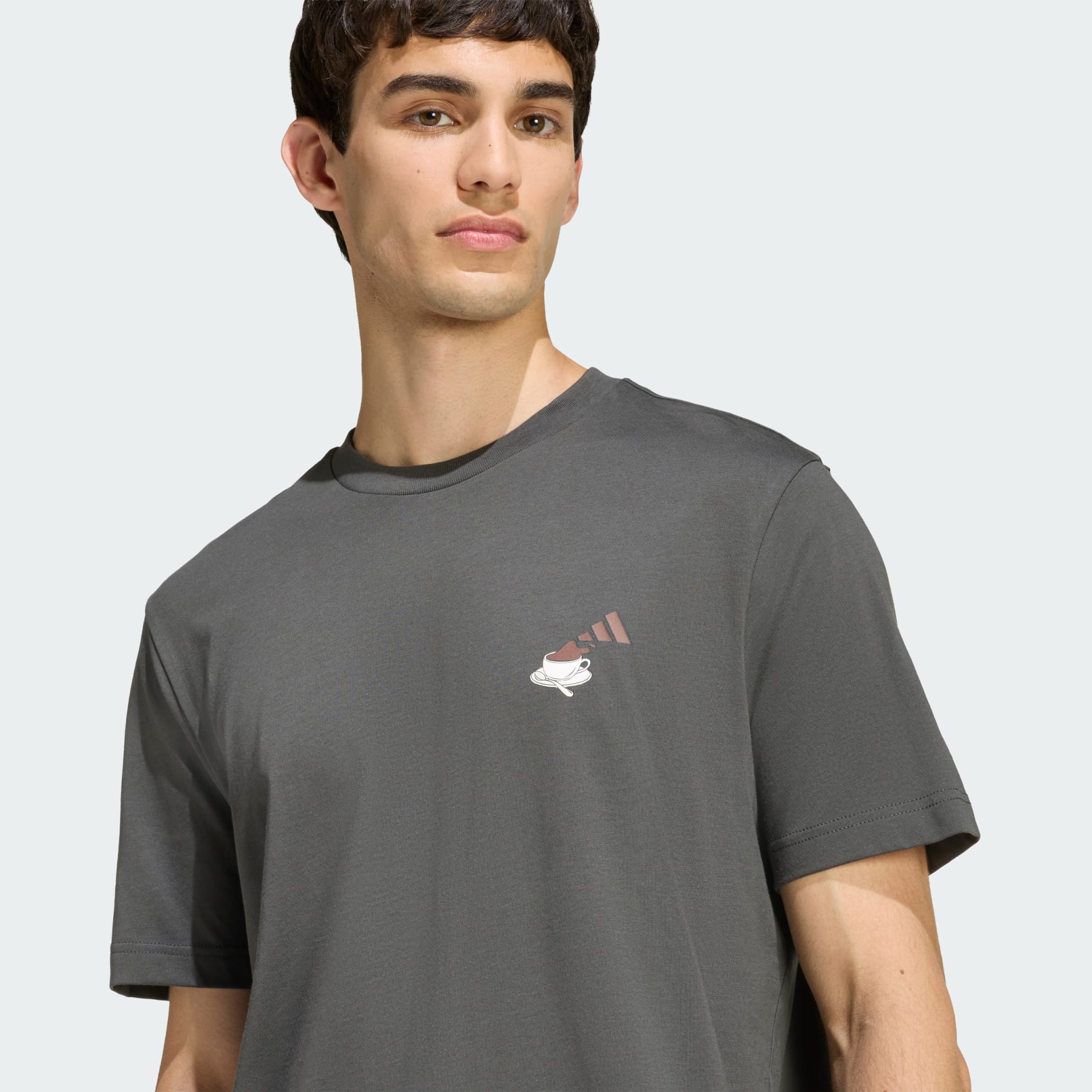 Tricou cu imprimeu grafic COFFEE CAFE CHEESECAKE