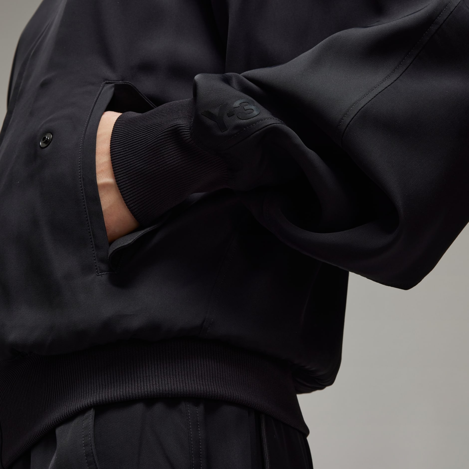 Y-3 Rayon Twill Track Top - Black | adidas Hong Kong
