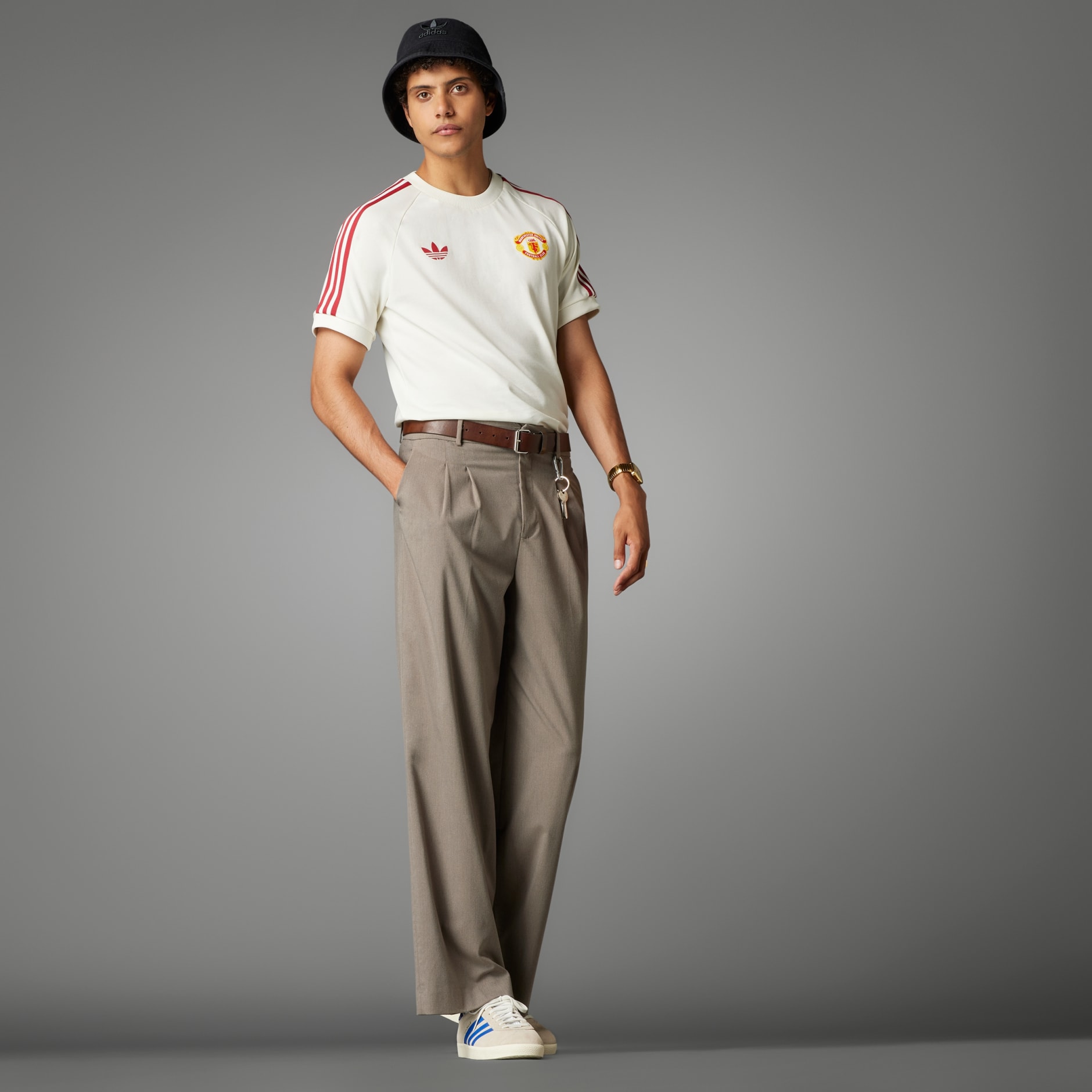 Clothing - Manchester United Adicolor Classics 3-Stripes Tee