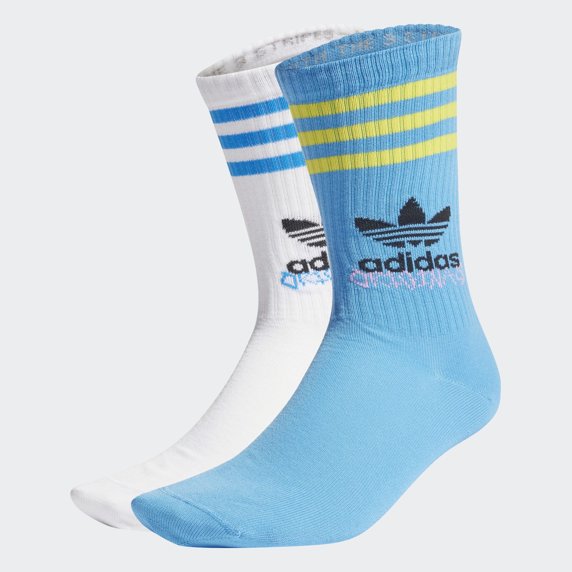 adidas Graphic Socks 2 Pairs - White | adidas GH