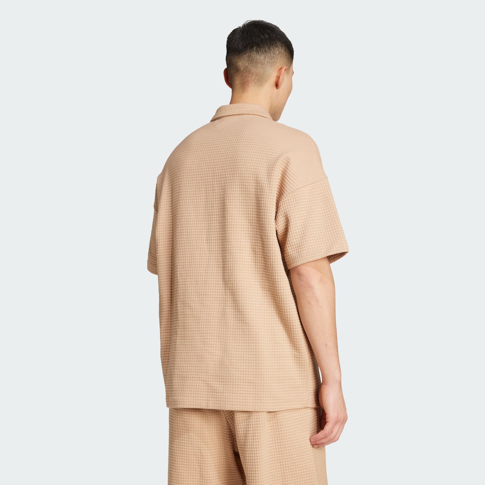 Clothing - All SZN Waffle Knit Half-Zip Polo - Brown