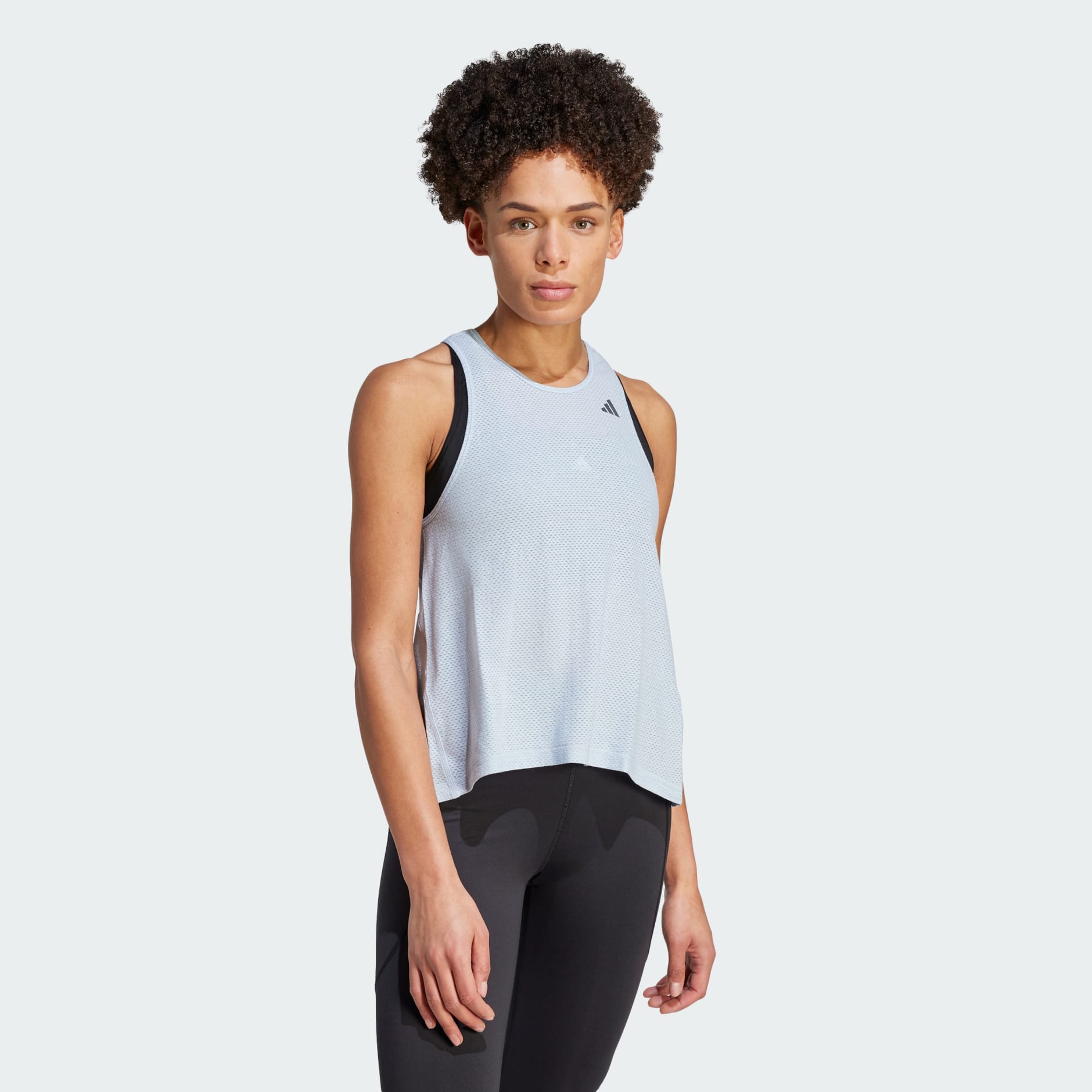 adidas Run Icons Made with Nature Running Tank Top - Blue | adidas UAE