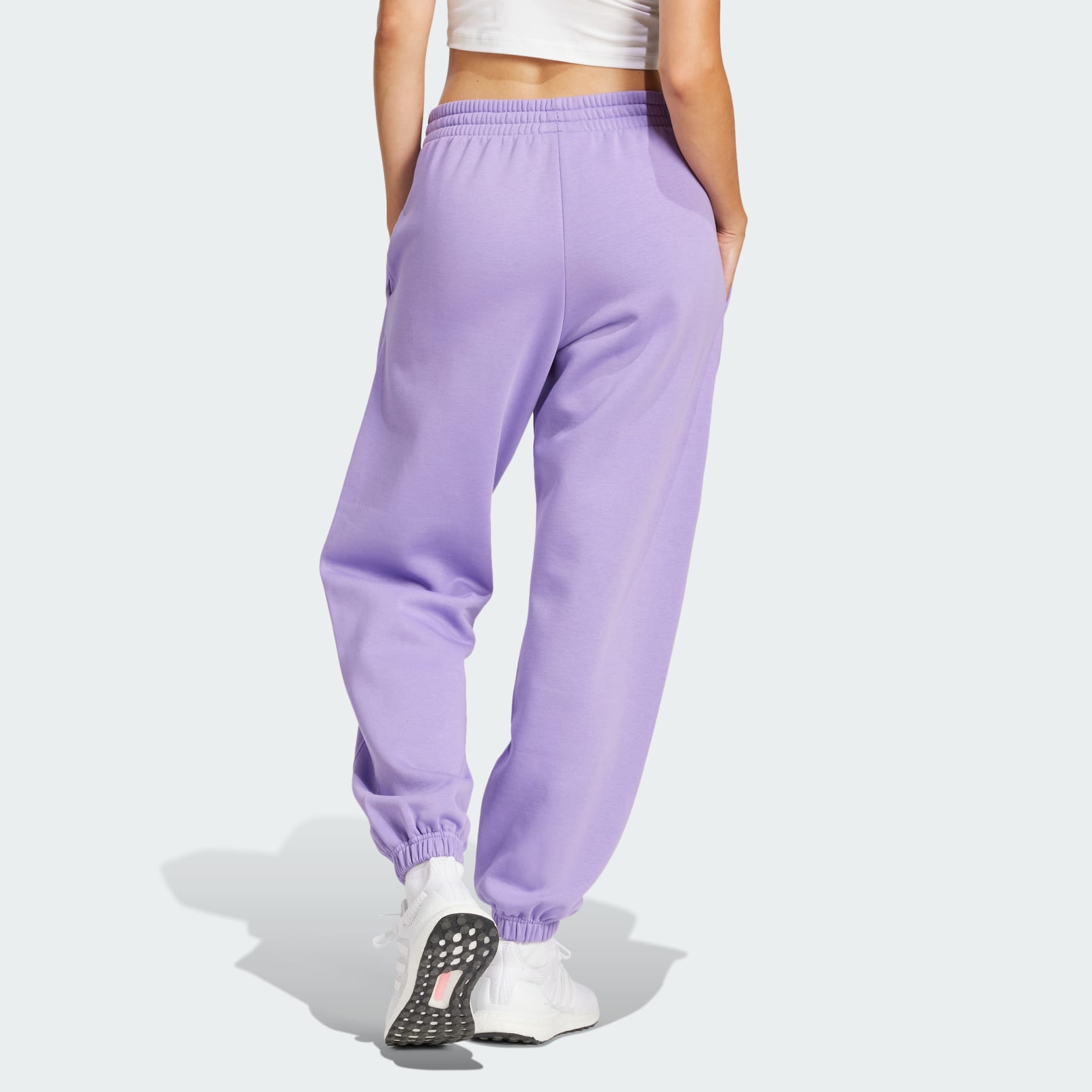 adidas ALL SZN Fleece Loose Pants - Purple | adidas UAE