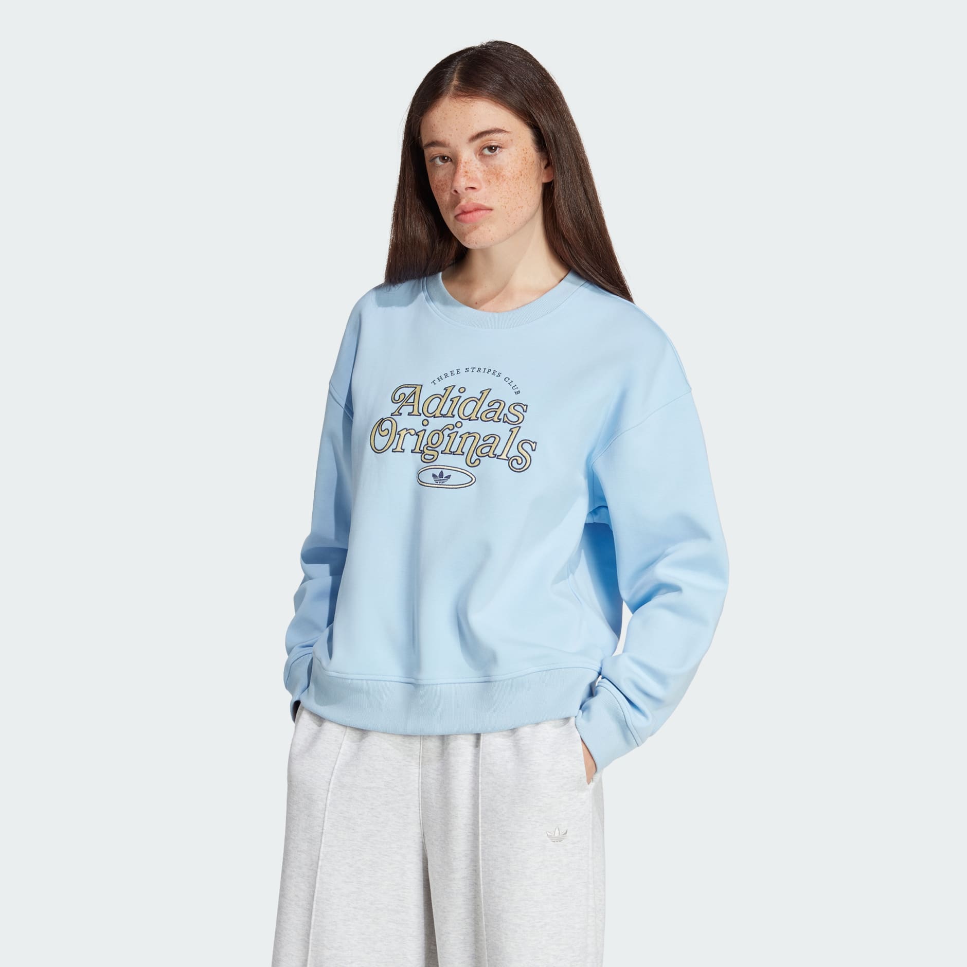 Women's Clothing - Graphics Sweatshirt - Blue