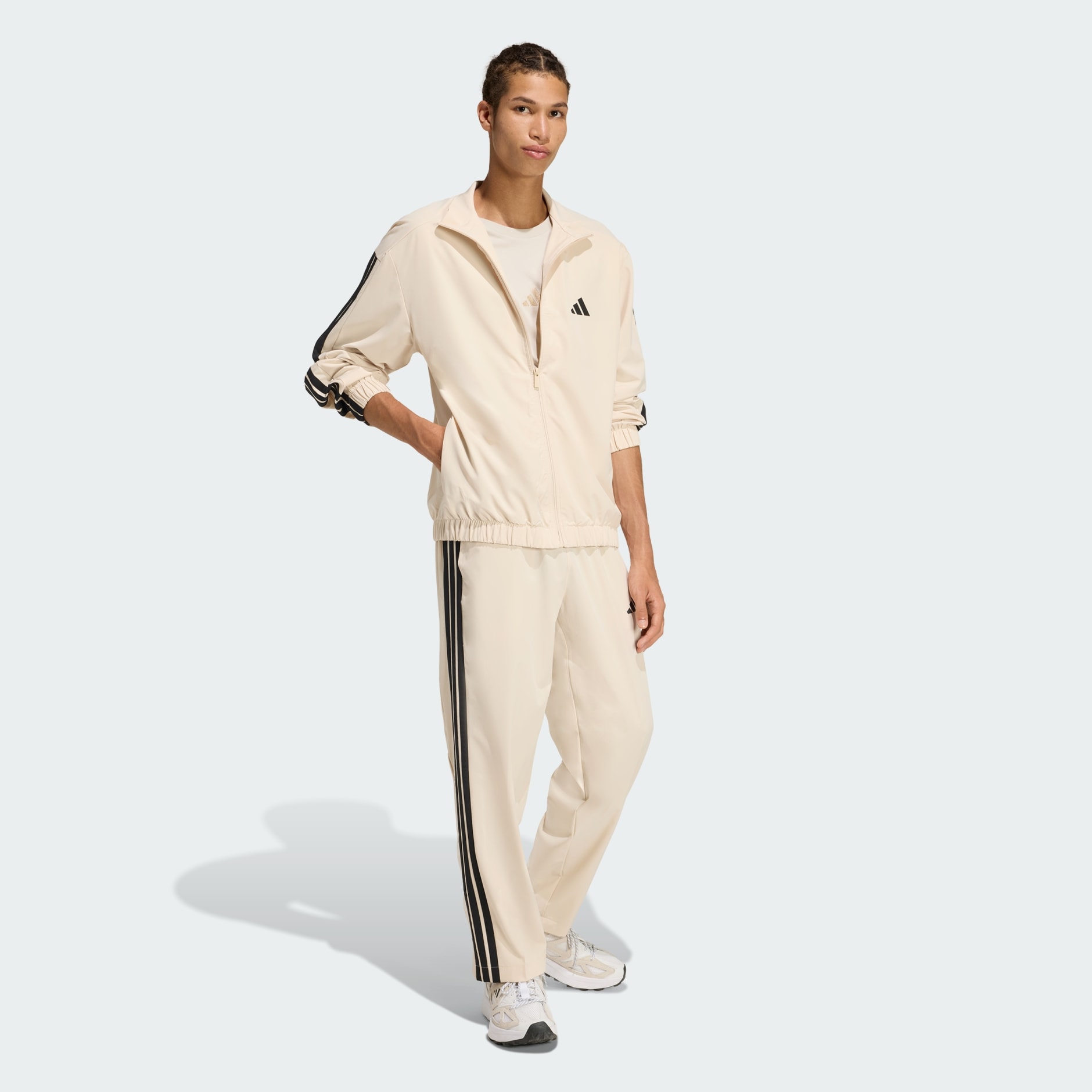 3-STRIPES WOVEN SNAP TRACKPANTS