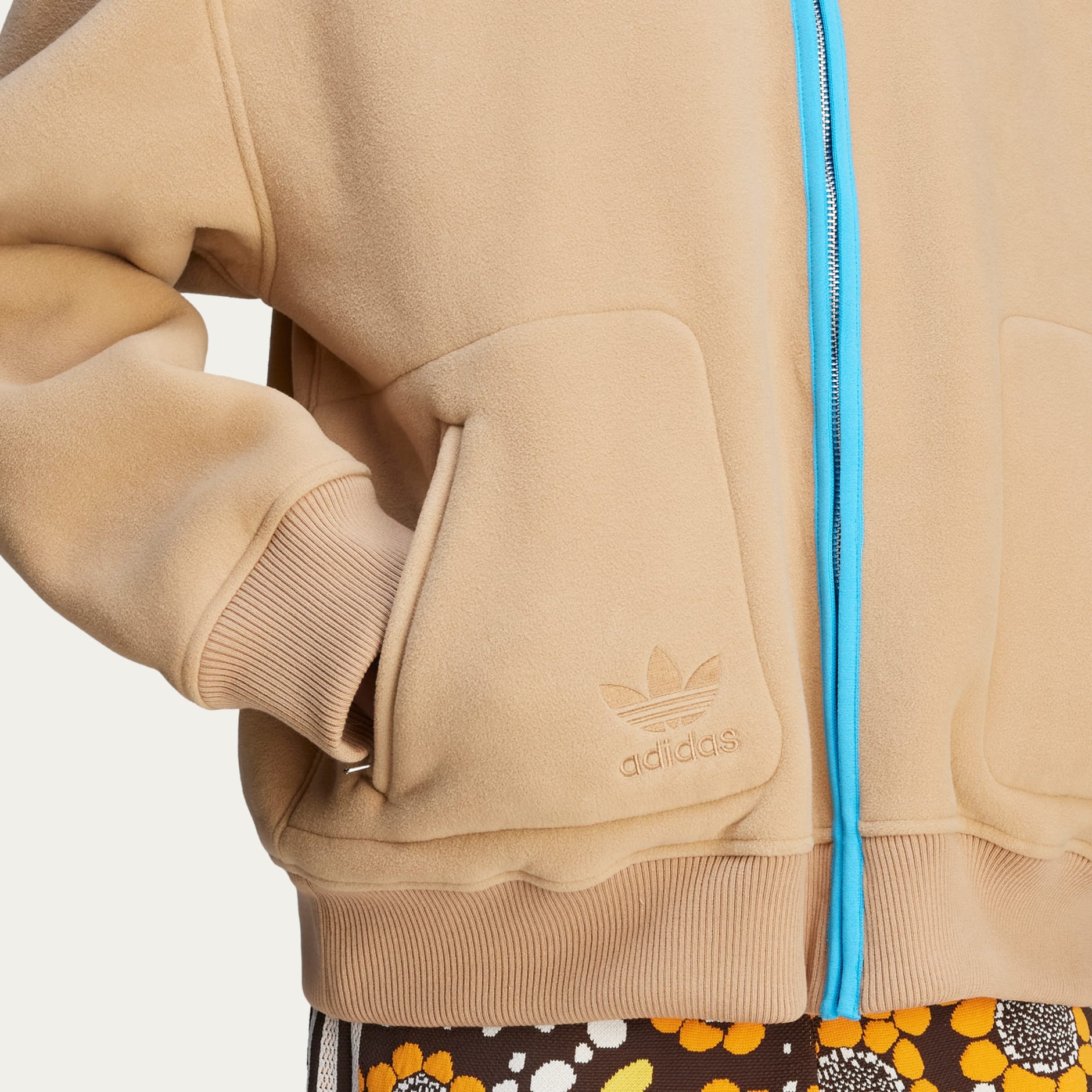 スウェット・トレーナー WALES BONNER FLEECE (UA24JE30JE20) Wales Bonner Fleece Jacket - Brown | adidas Hong Kong