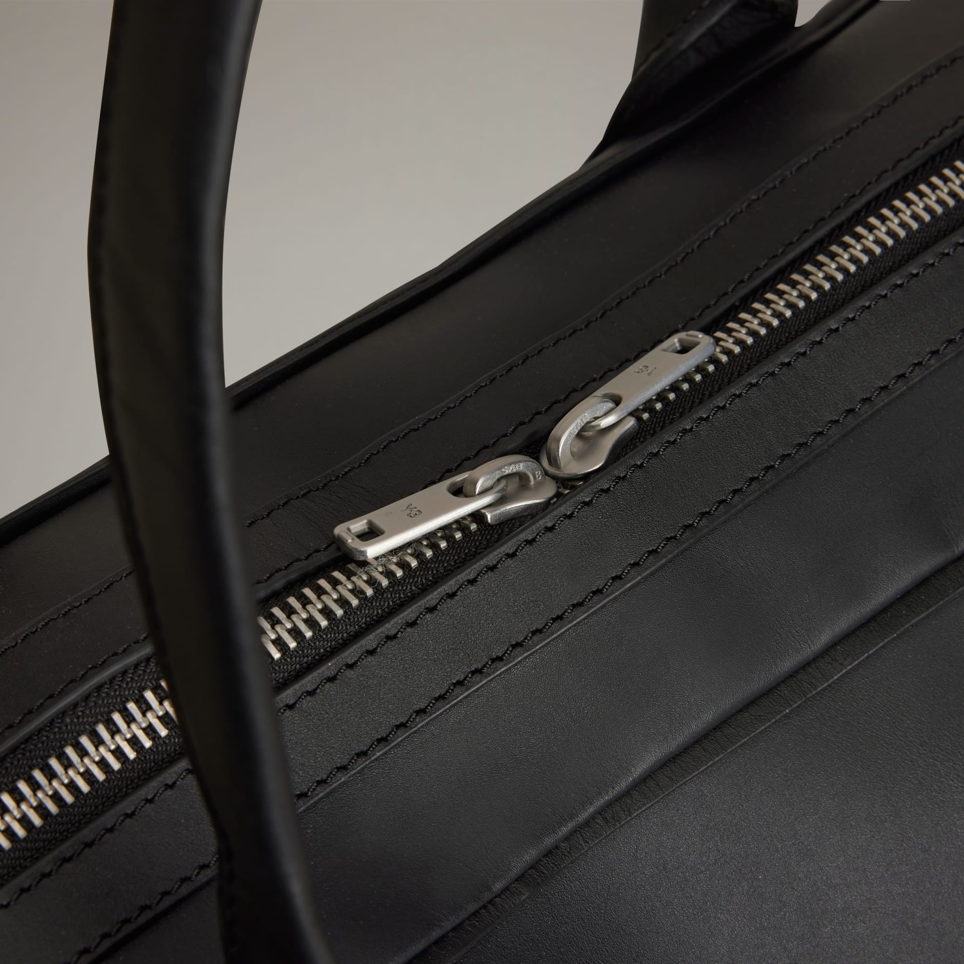 Y-3 Leather Airliner Bag