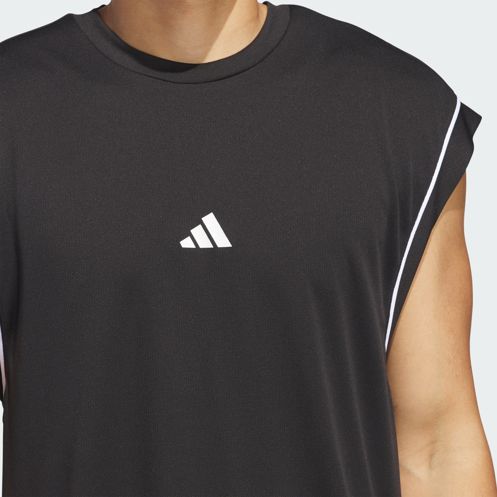 adidas Basketball All-World Sleeveless Tank Top - Black