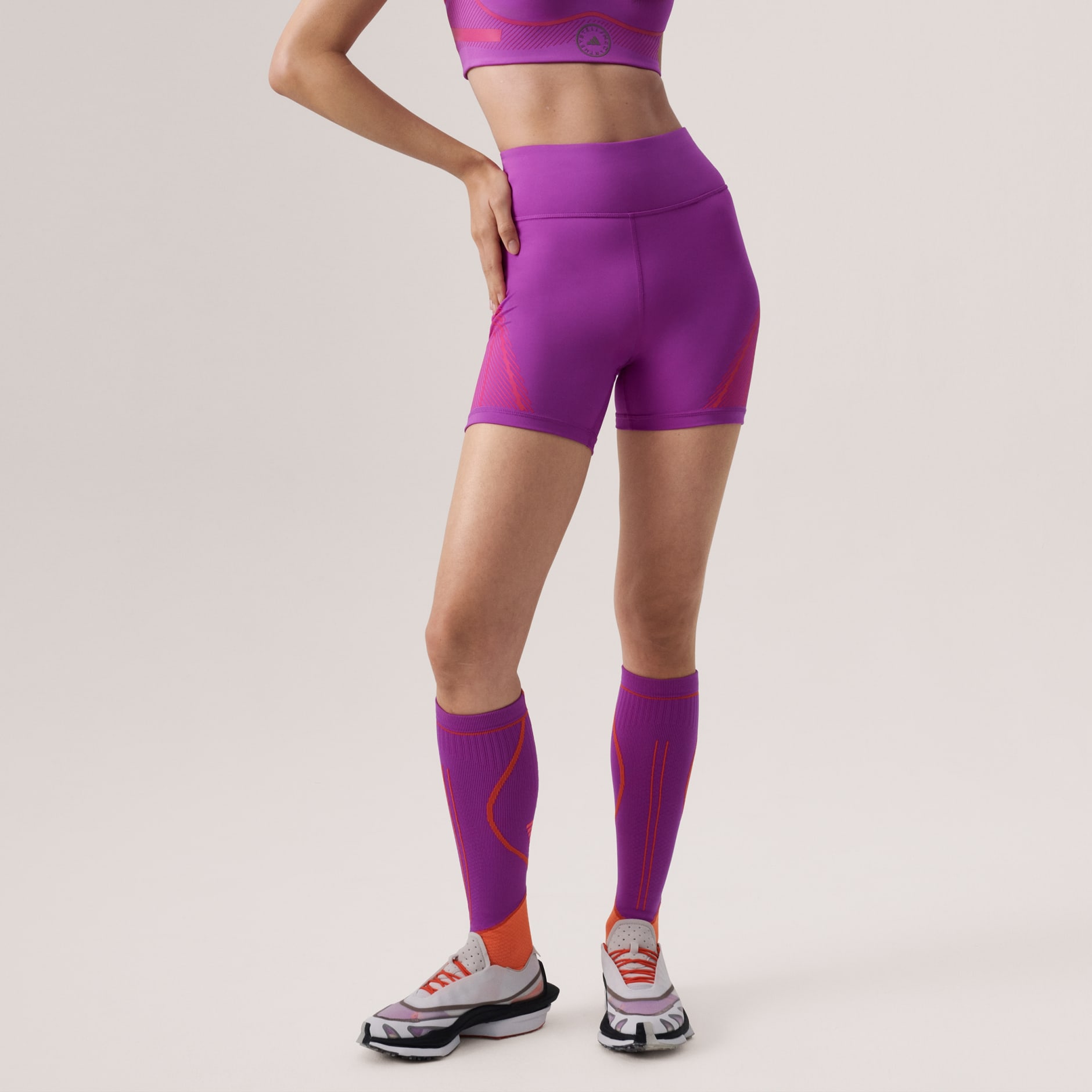 TruePace shorts in purple - Adidas By Stella Mc Cartney