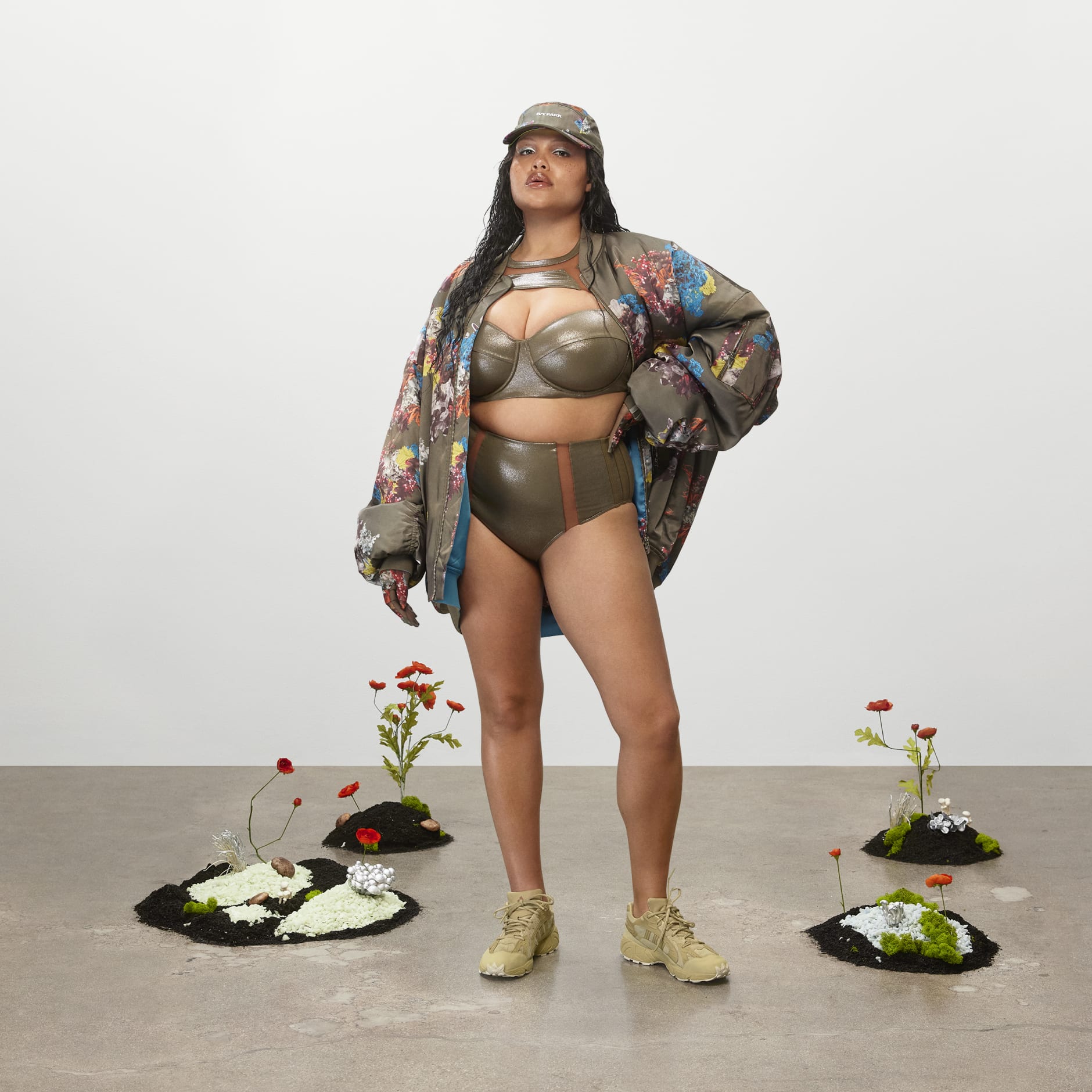 High-Waist Swim Bottoms (Plus Size)