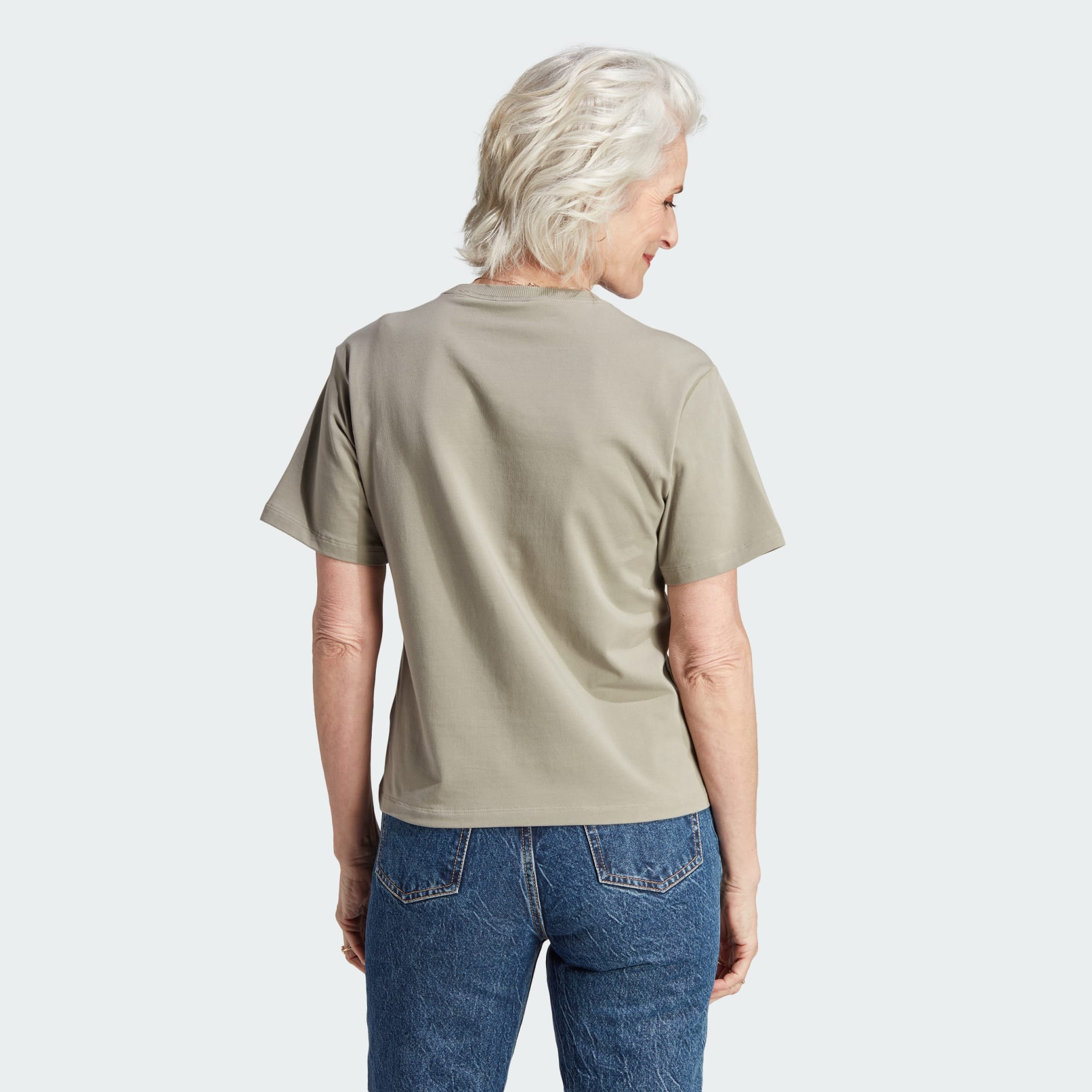 Khaki adidas hot sale t shirt women's