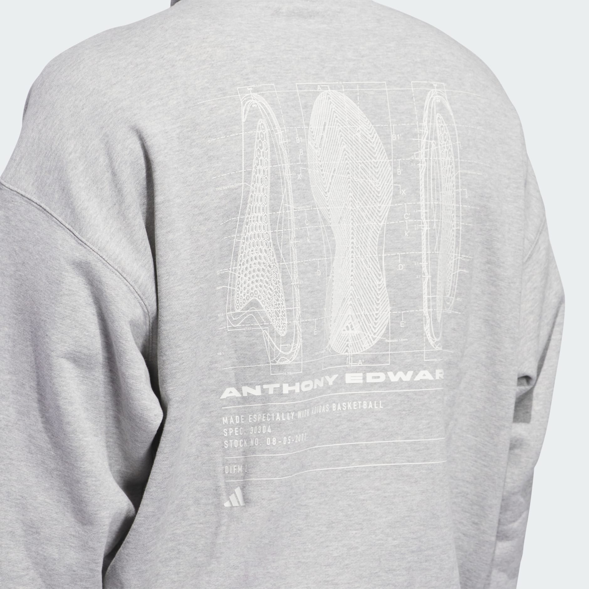 Clothing - Anthony Edwards Seasonal Graphic Hoodie - Grey