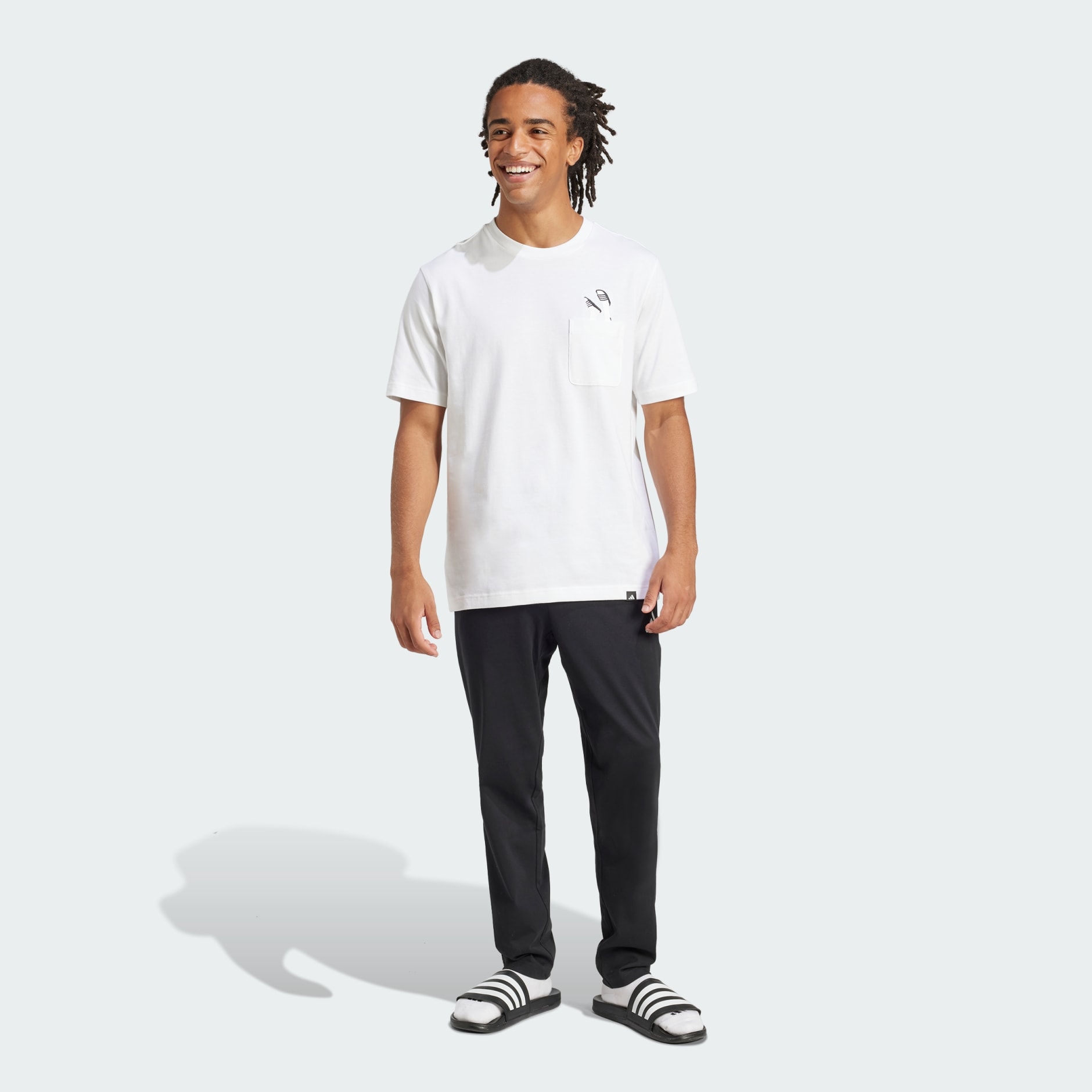 Lounge Slides Graphic Pocket Tee