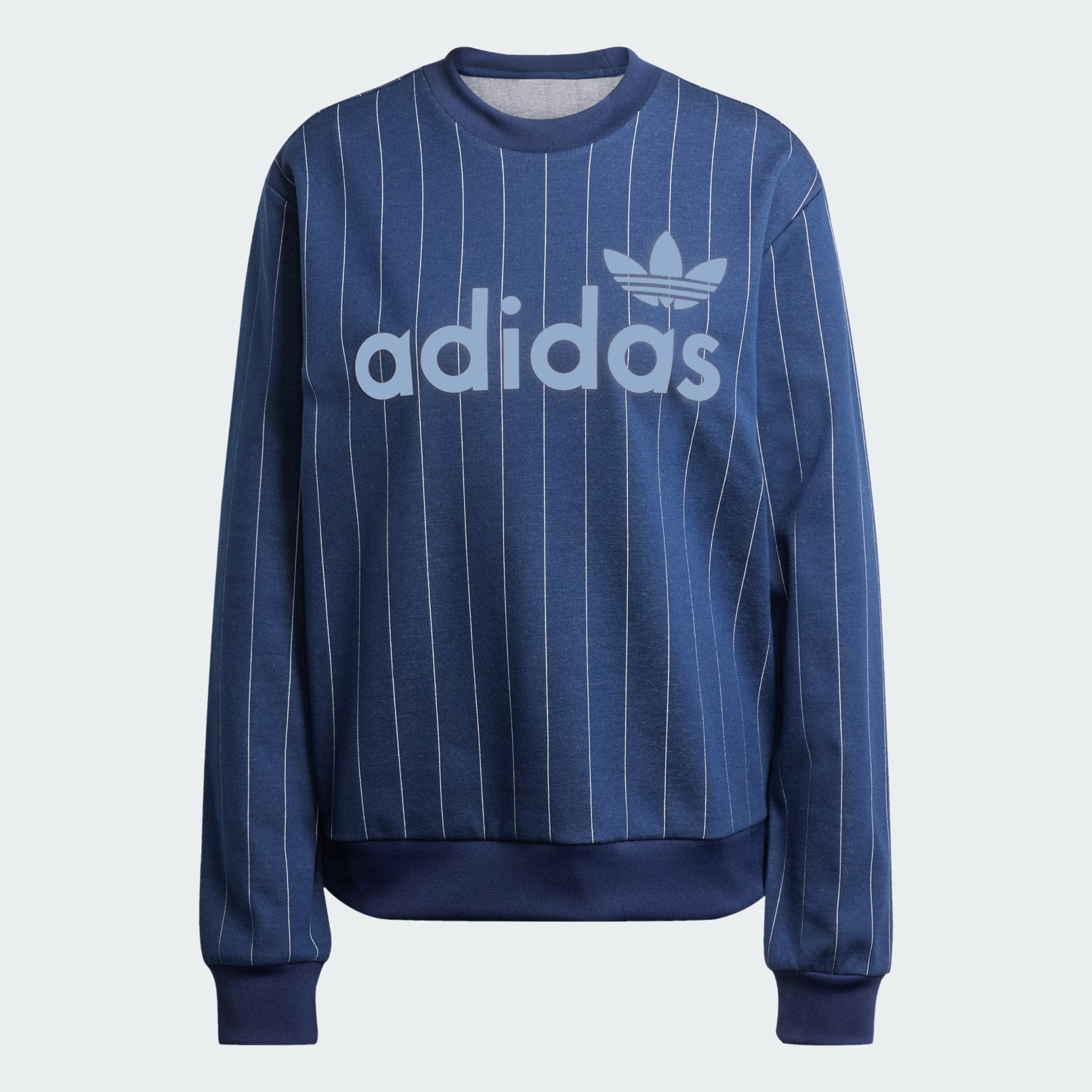 Pinstripe Graphic Sweatshirt