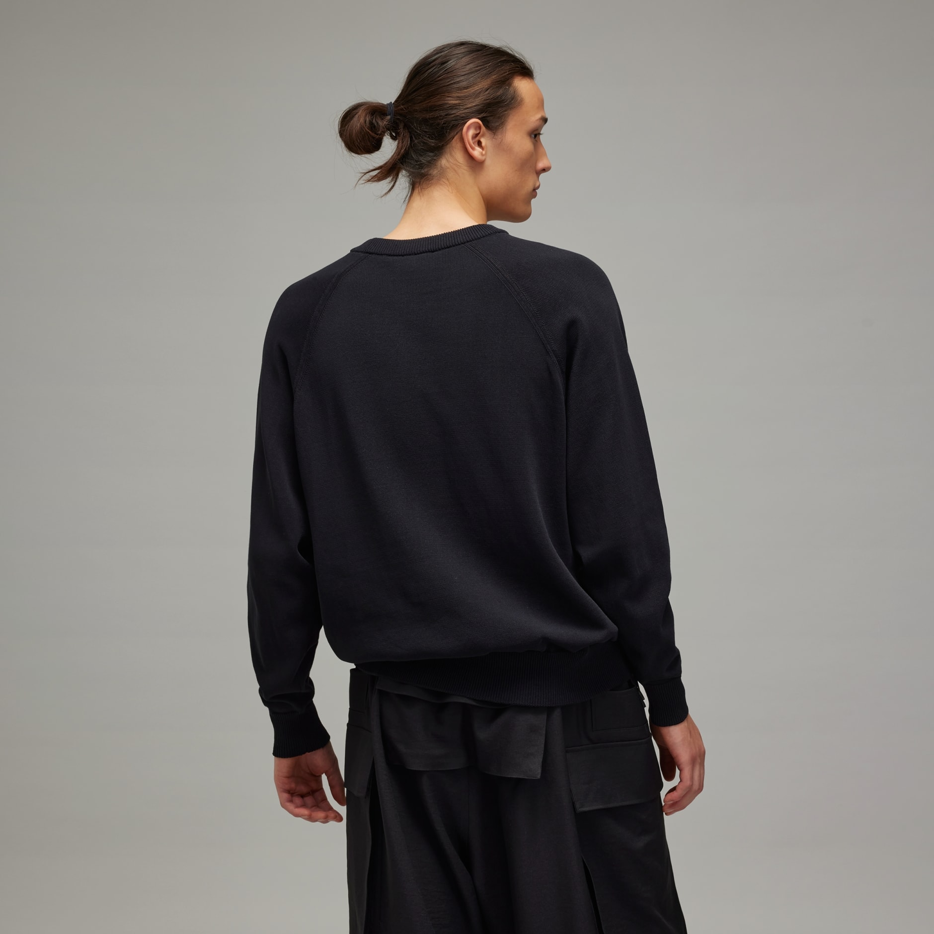 Y-3 Logo Knit Crew Sweatshirt