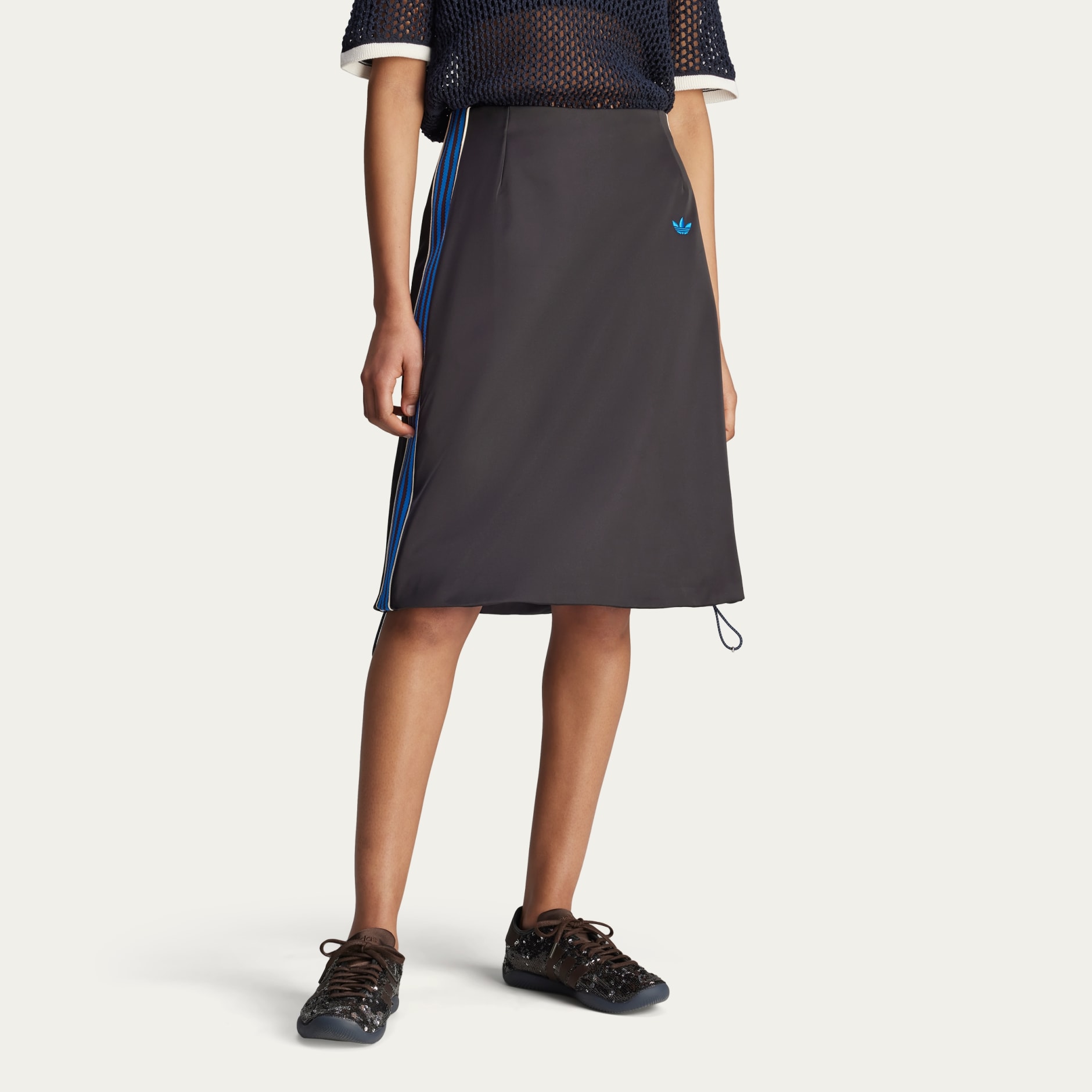 スカート adidas x Wales Bonner Satin Skirt Wales Bonner Satin Skirt - Black | adidas Hong Kong