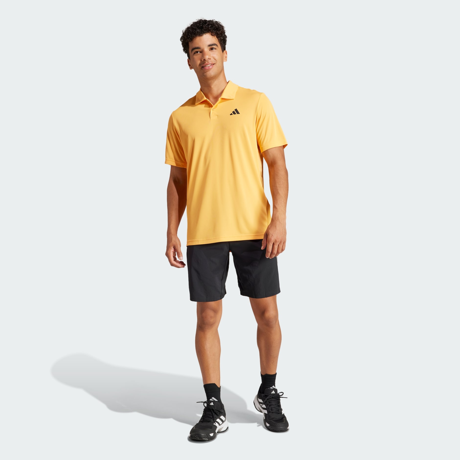 Clothing Club 3 Stripes Tennis Polo Shirt Orange adidas South Africa