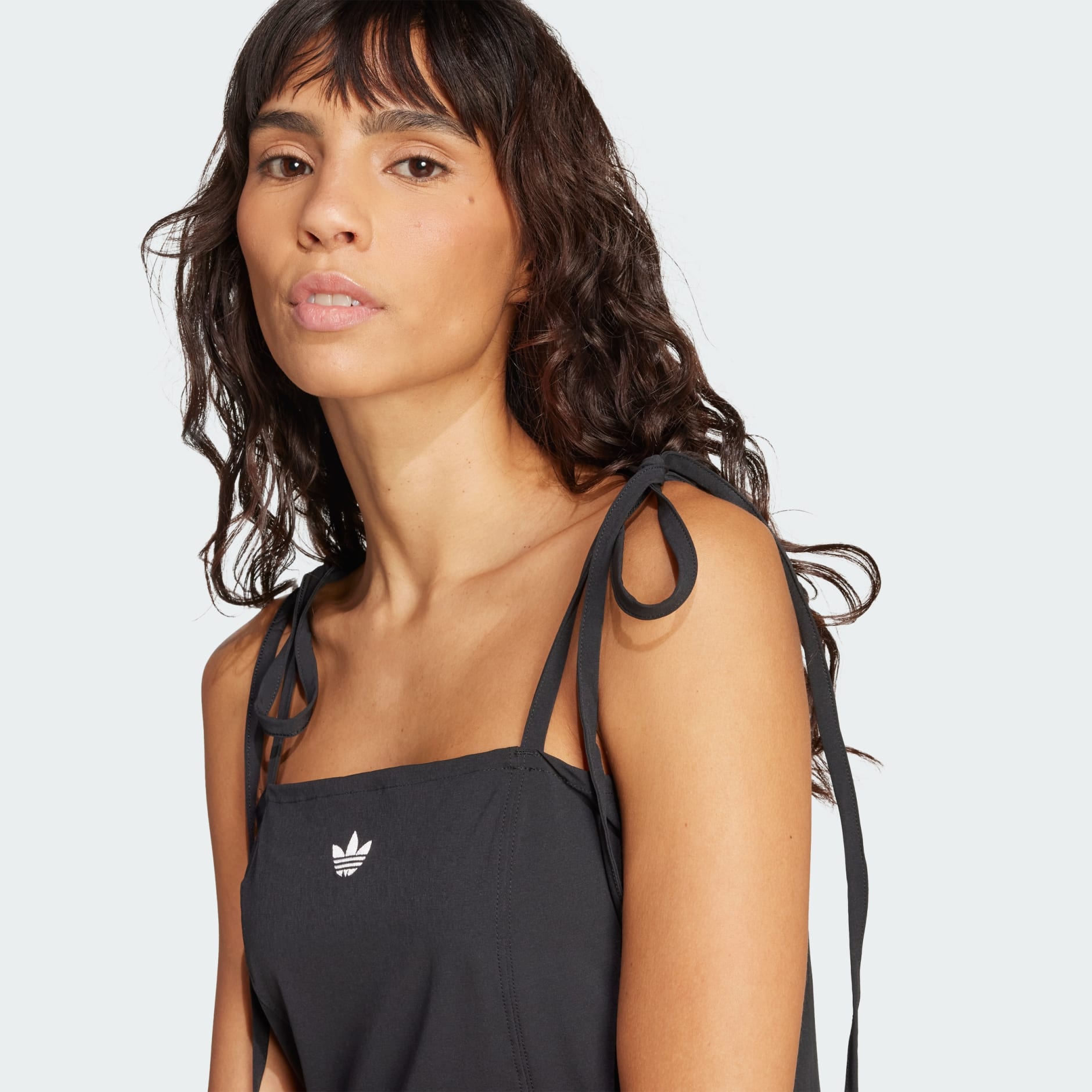 Ribbon Pleated Mini Dress