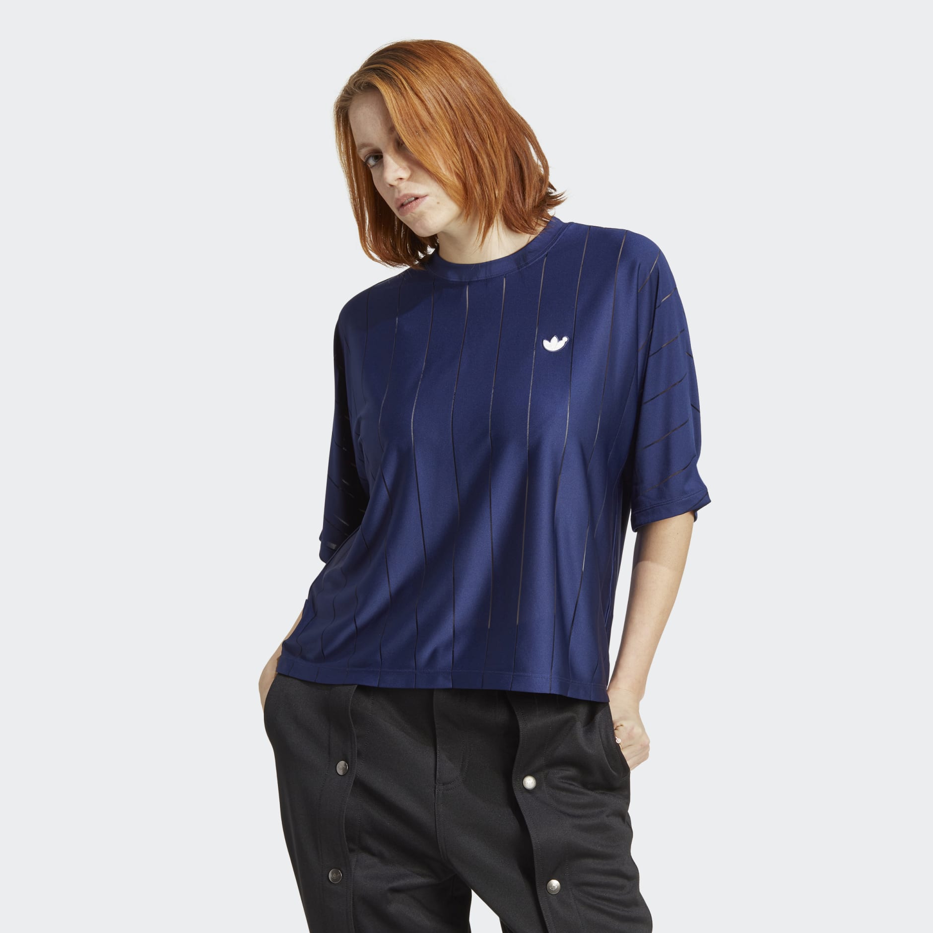 Women's Clothing - Blue Version Short Sleeve Tee - Blue | adidas Egypt