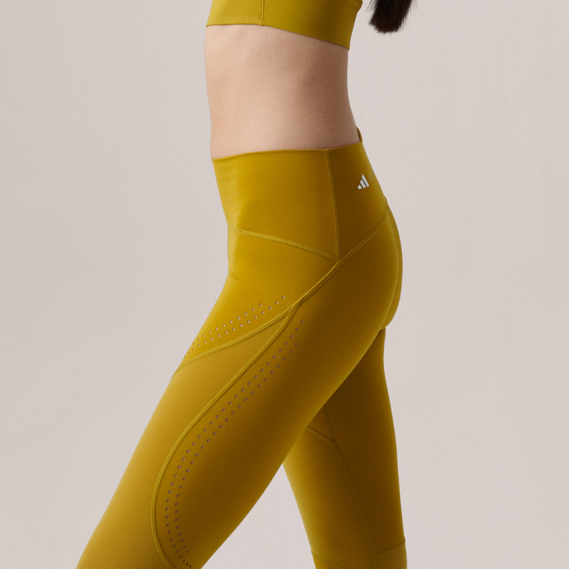 Women's Clothing - adidas by Stella McCartney TruePurpose Optime Training  7/8 Leggings - Green
