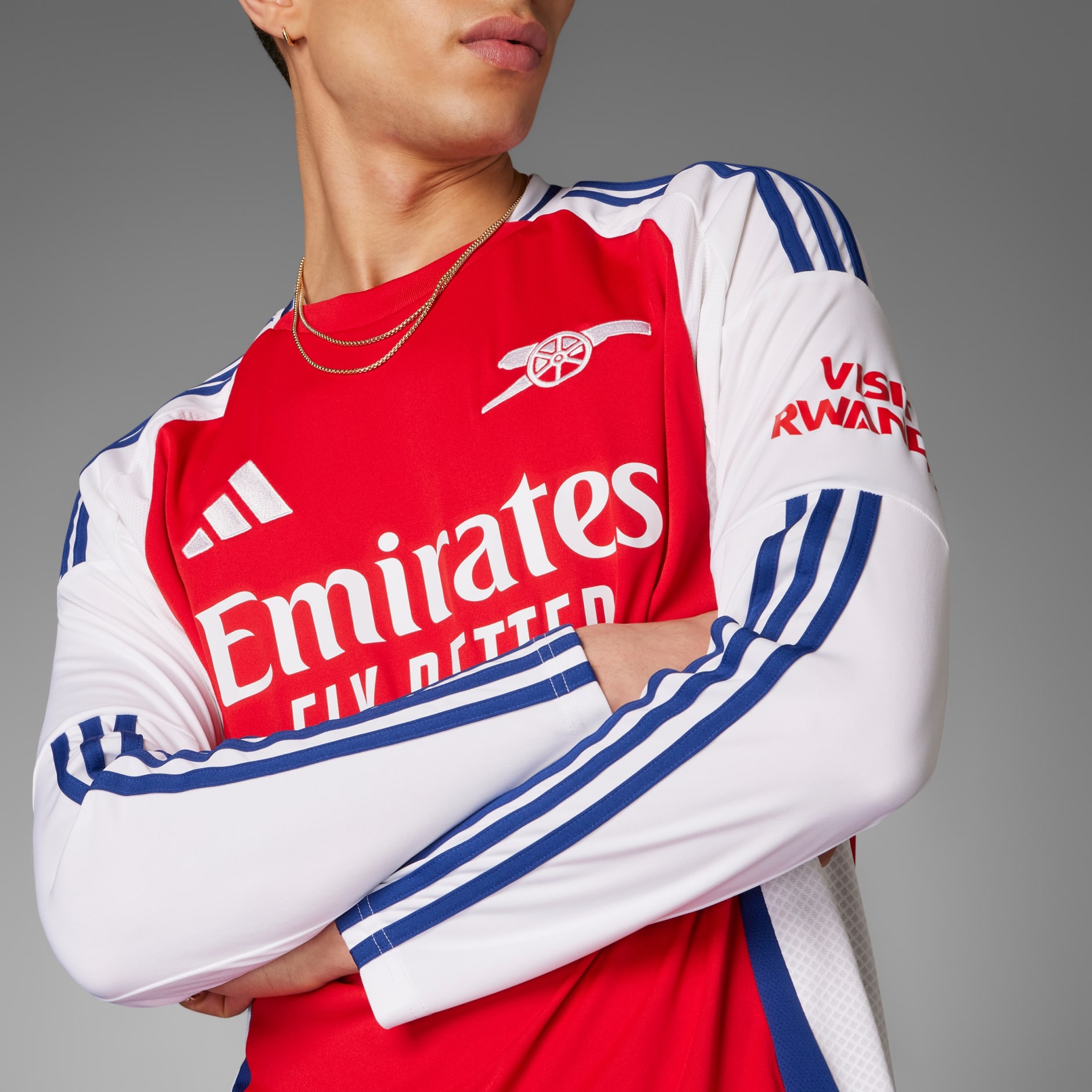 Clothing - Arsenal 24/25 Long Sleeve Home Jersey - Red | adidas Qatar