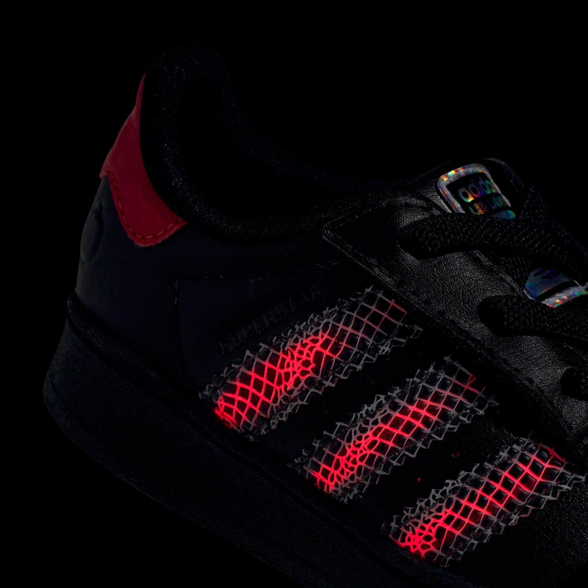 SUPERSTAR LED LIGHTS COMFORT CLOSURE ELASTIC LACE SHOES