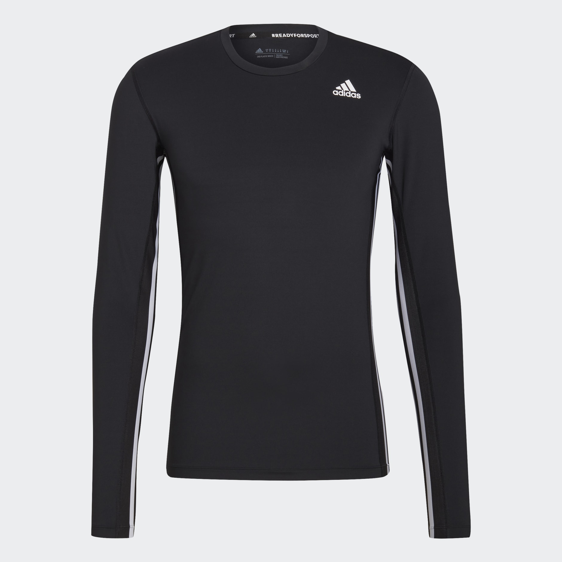 Techfit 3-Stripes Celebration Long Sleeve Tee