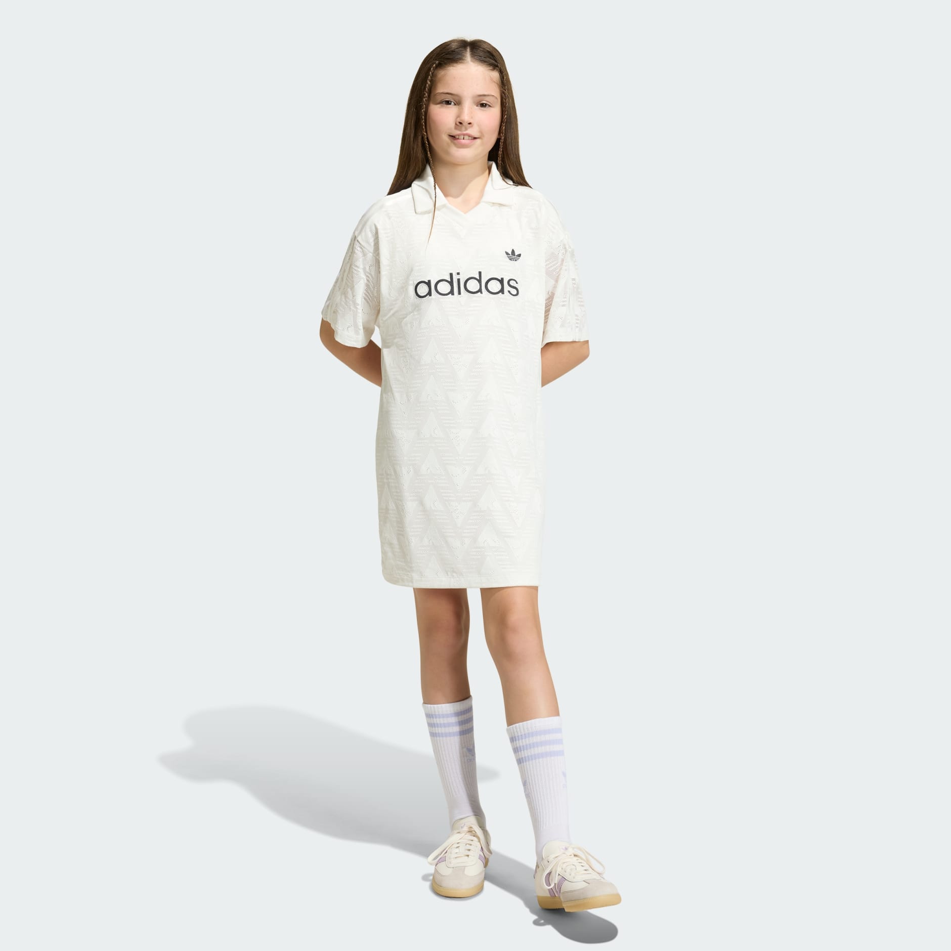 LOOSE BATWING LACE T-SHIRT DRESS