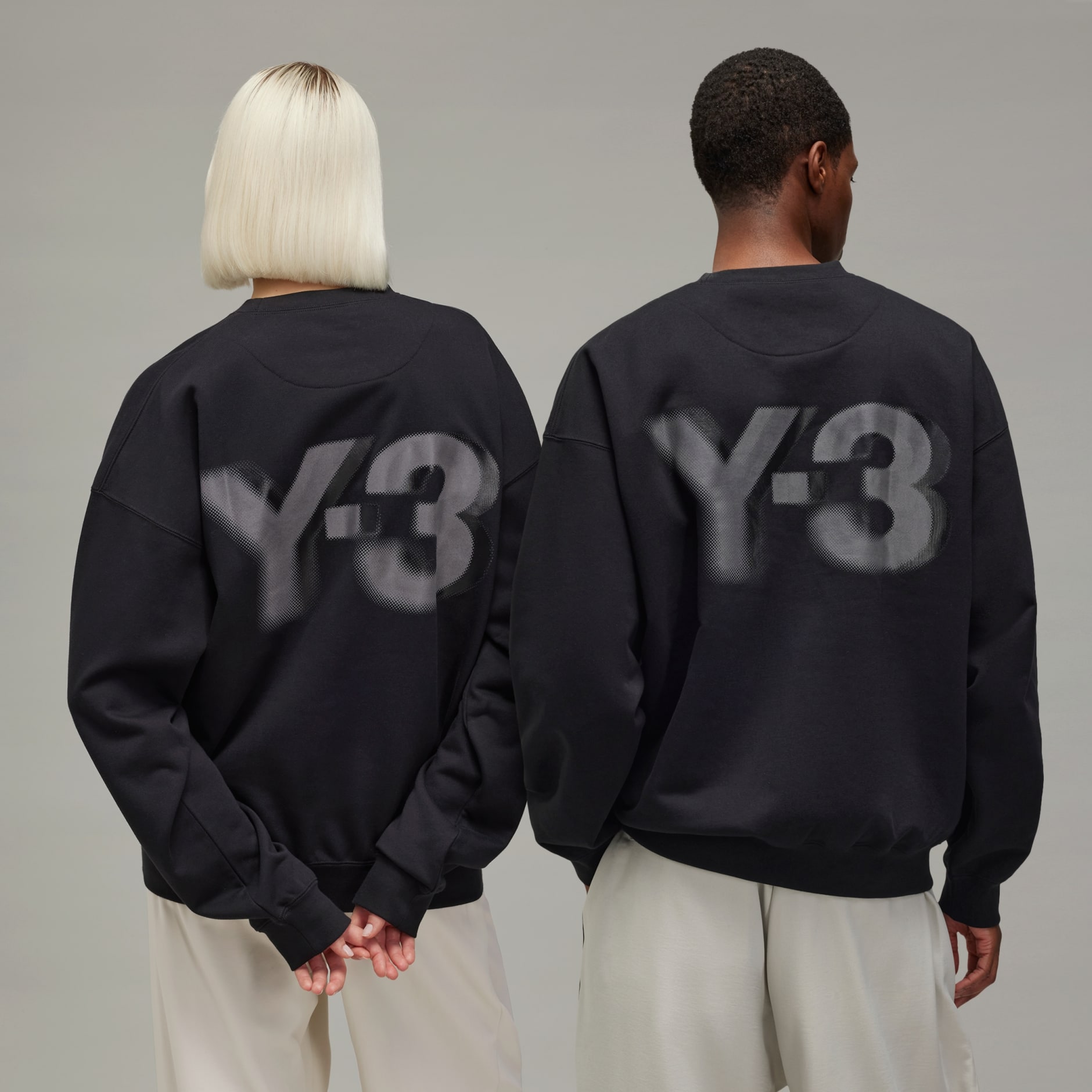 Clothing - Y-3 Logo Crew Sweatshirt - Black | adidas South