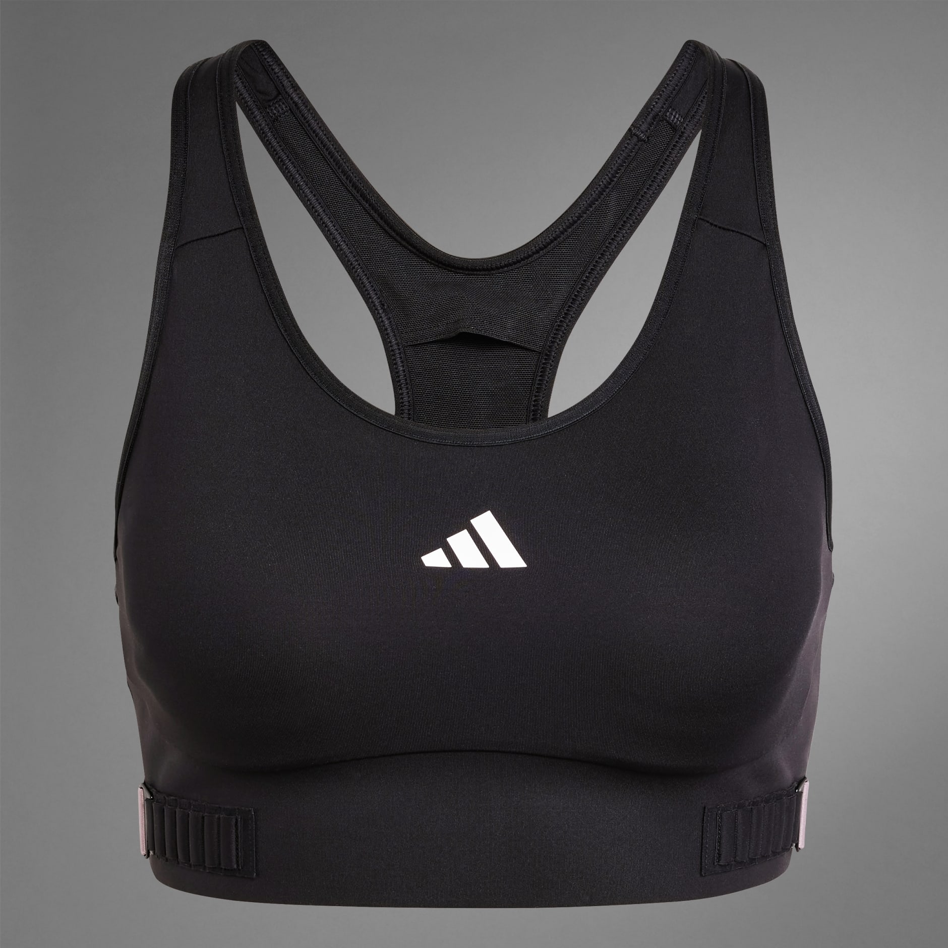 Clothing TECHFIT Medium Support Adjuster Bra Black adidas South Africa